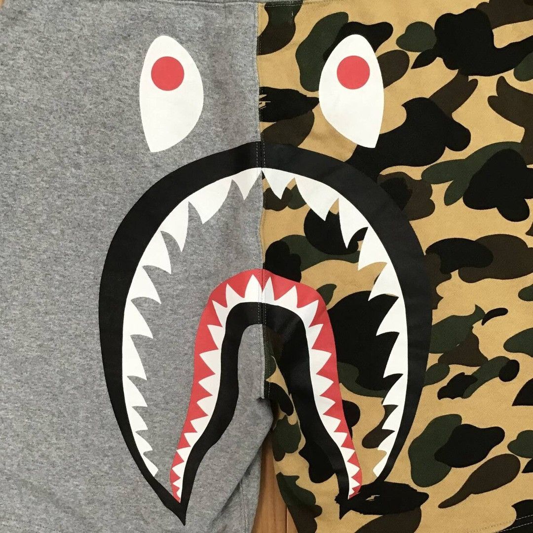 Bape BAPE camo Back Shark Sweat Shorts a bathing ape ★size M Size US 32 / EU 48 - 3 Thumbnail