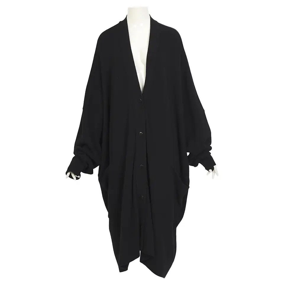 Issey Miyake × Japanese Brand Issey Miyake 1980s archive brush label wool cocoon cardigan Size M / US 6-8 / IT 42-44 - 2 Thumbnail