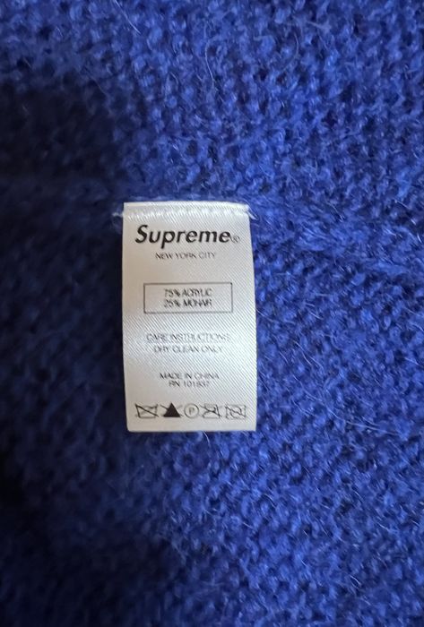 Supreme PATCHWORK MOHAIR CARDIGAN | Grailed