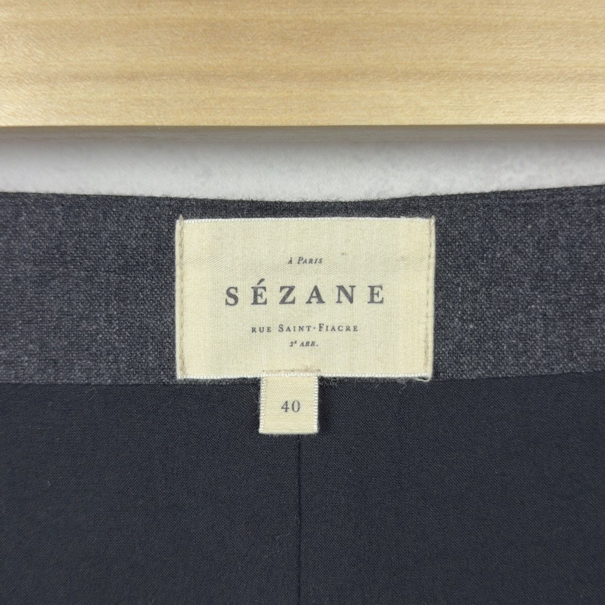 Sezane Sezane Mid-Length Wool Viscose Poly Belted Skirt Size 40 Size 28" / US 6 / IT 42 - 10 Thumbnail