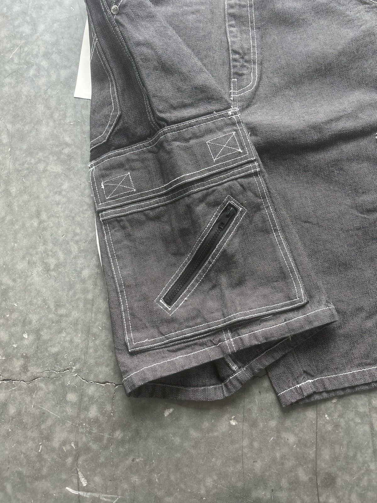 JNCO × Vintage BNWT Vintage Y2K Webs Denim Cargo Shorts Size US 34 / EU 50 - 2 Thumbnail