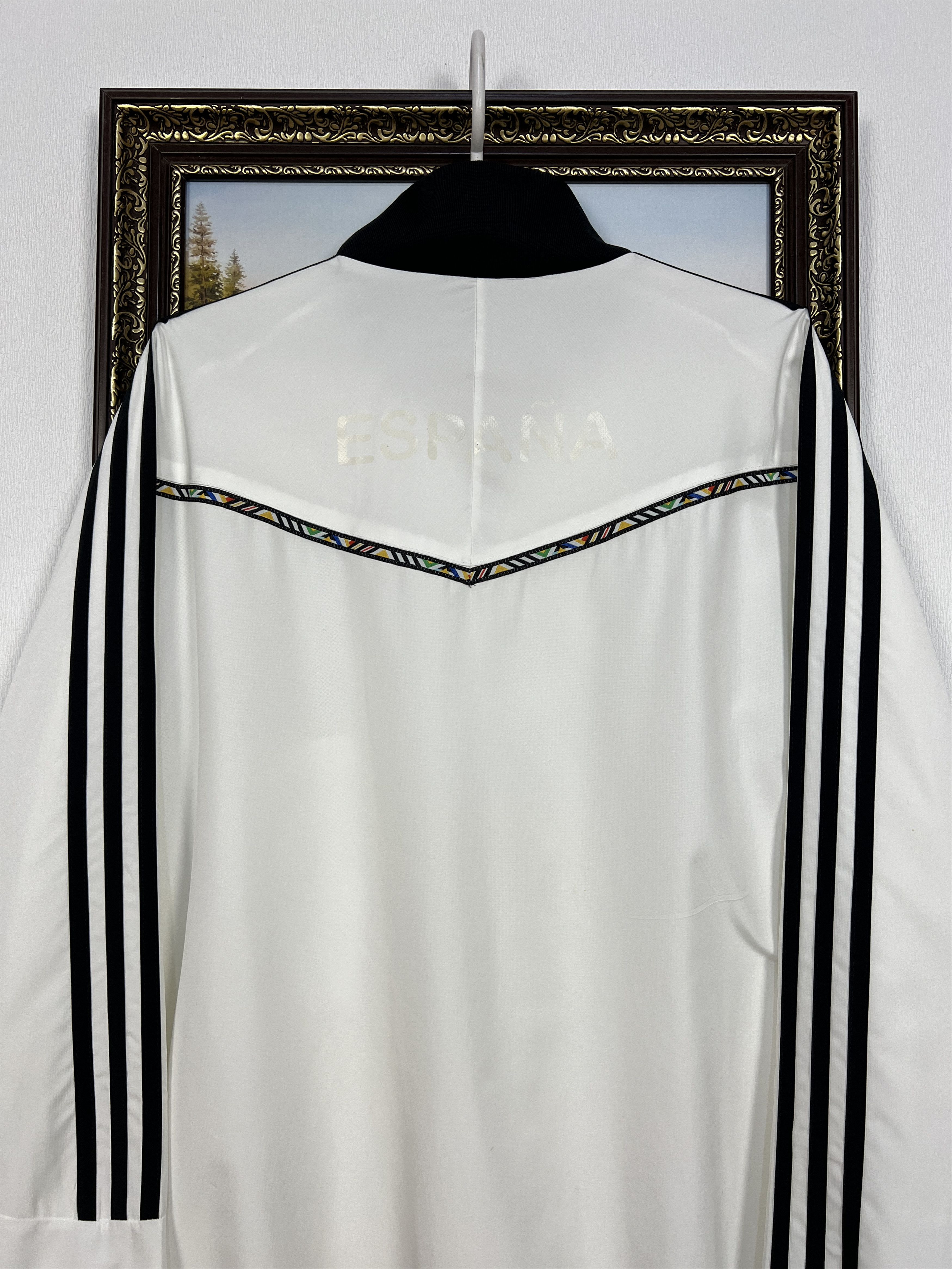 Adidas Vintage Adidas Spain White Football Jacket Soccer Track Top Size US M / EU 48-50 / 2 - 15 Thumbnail