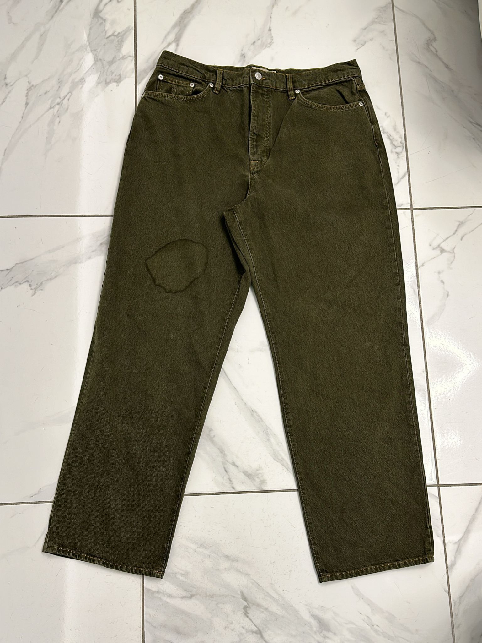 Stussy Stussy Big Ol Jean Olive Size 34 Size US 34 / EU 50 - 1 Thumbnail