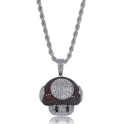 Other Cute Cartoon Mushroom Head Pendant Necklace🔥🔥🔥 Size ONE SIZE - 2 Thumbnail