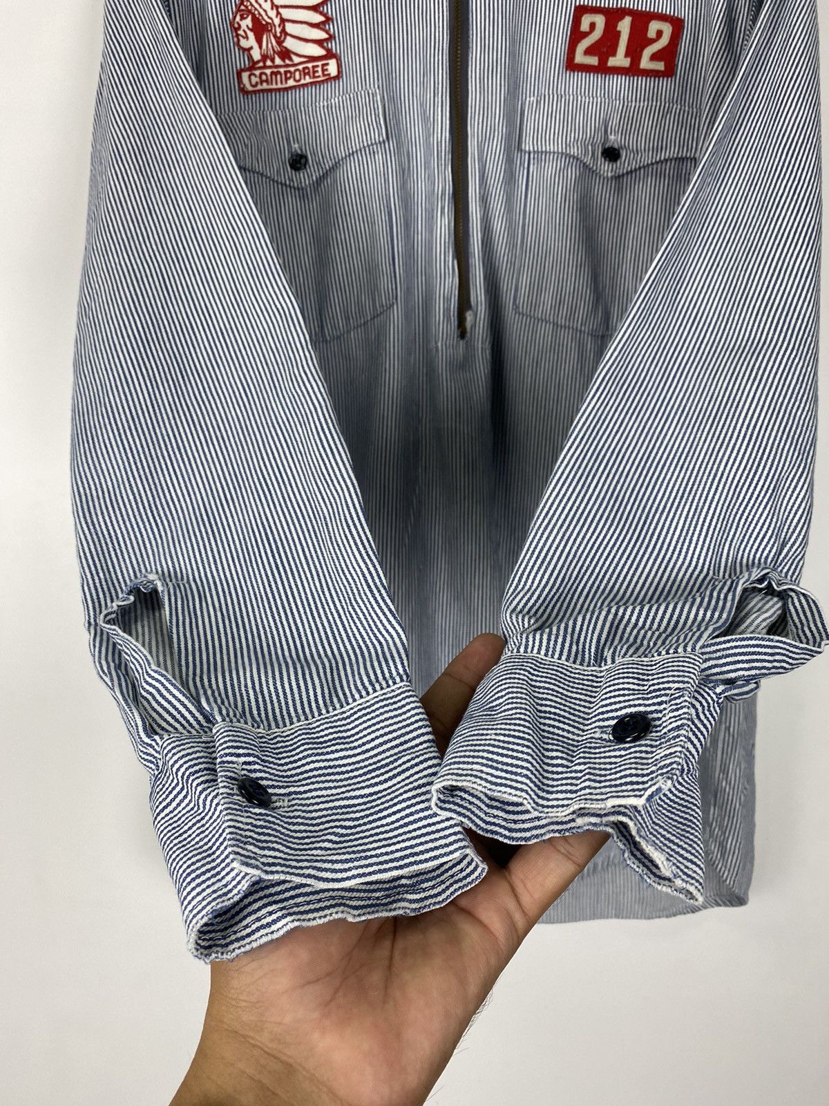 Hilditch & Key × Vintage Vintage Hickory half zipper Size US L / EU 52-54 / 3 - 8 Thumbnail
