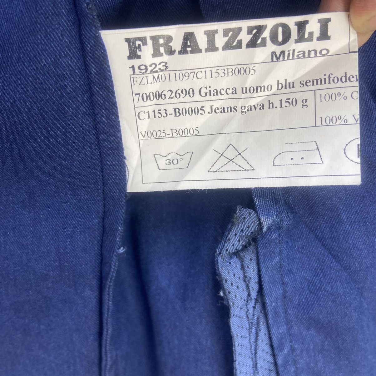 Blue Blue Japan Blue Blue Japan X Fraizzoli Milano Indigo Jacket Blazer Size US S / EU 44-46 / 1 - 20 Thumbnail