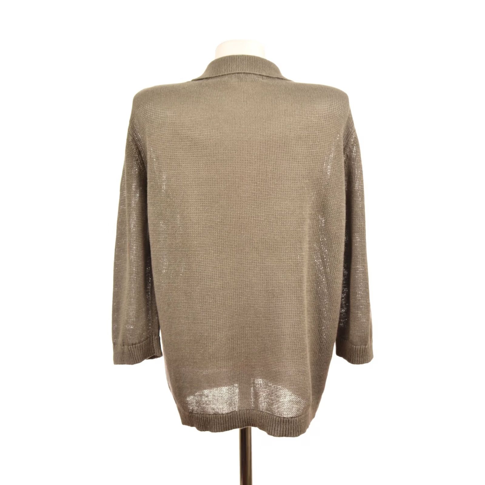 Vintage Tatuum Taszka Linen Jumper Sweater Green/Gray Size M Size M / US 6-8 / IT 42-44 - 4 Thumbnail