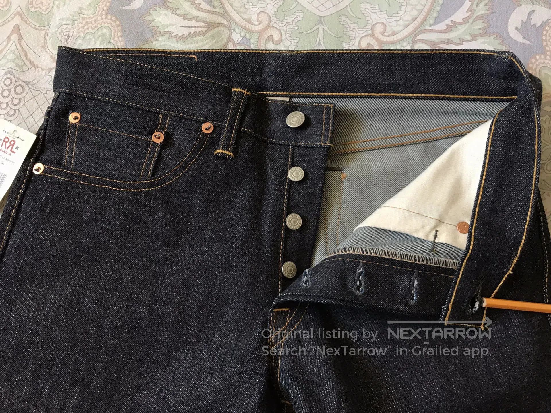 RRL Ralph Lauren RRL Low Straight Vintage Selvedge Denim. Size US 29 - 6 Thumbnail