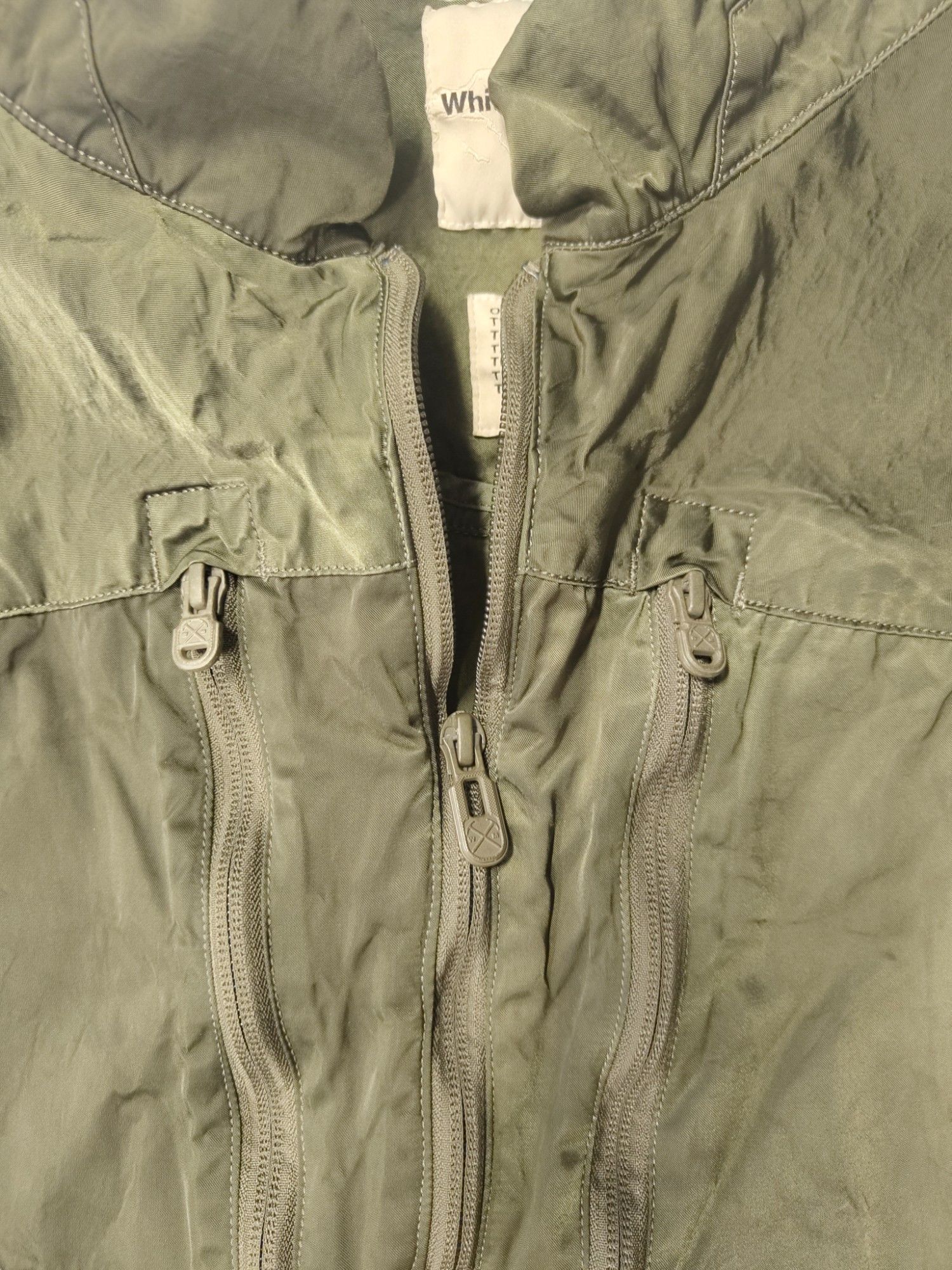 White Mountaineering KHAKI JACKET IN GLOSSY FINISHING Size US S / EU 44-46 / 1 - 5 Thumbnail