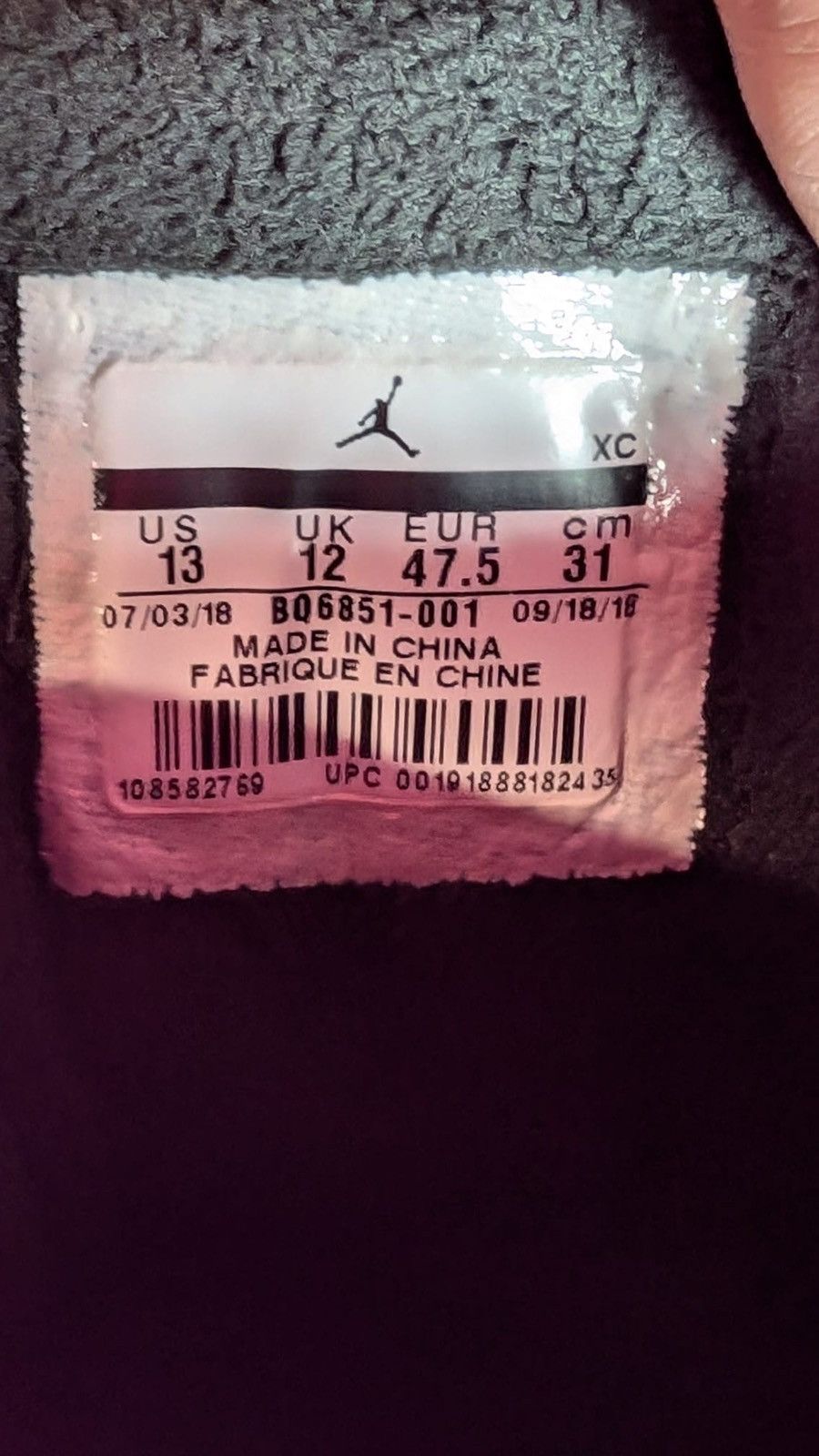 Jordan Brand Size 13 - Air Jordan 12 Retro Winterized Triple Black Size US 13 / EU 46 - 7 Thumbnail