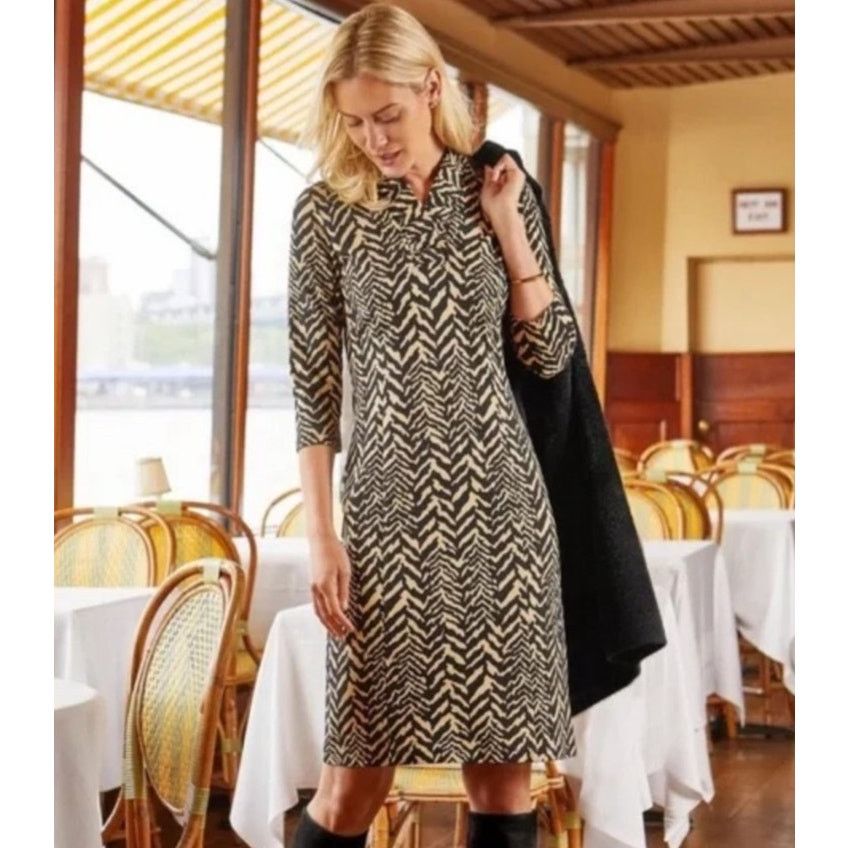 J.McLaughlin J. Mclaughlin Catalina Cloth Terin Sheath Tigre Dress XS Size XS / US 0-2 / IT 36-38 - 1 Thumbnail