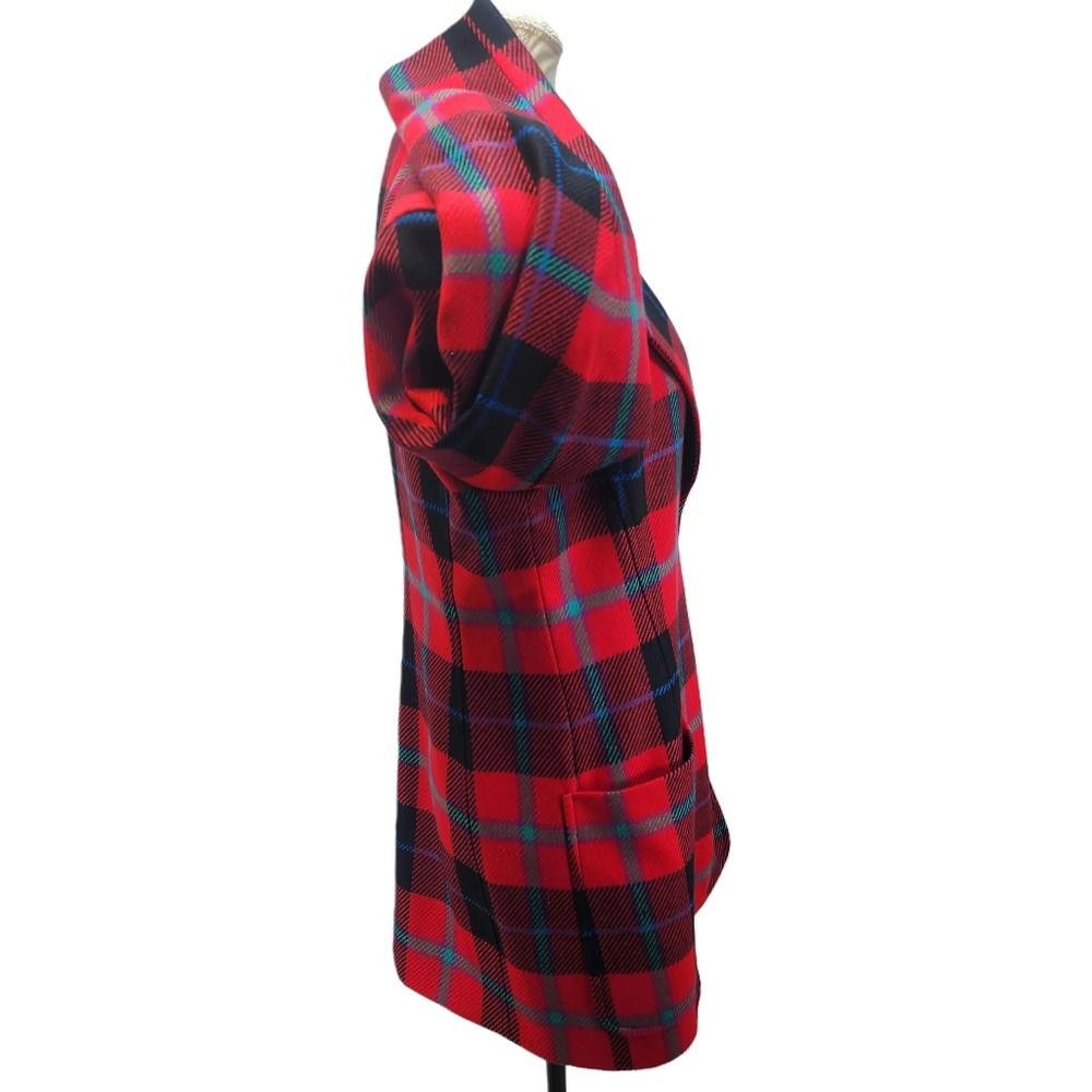 Escada Escada. 80s Plaid Wool Blend Blazer. Size: 38 Size M / US 6-8 / IT 42-44 - 6 Thumbnail