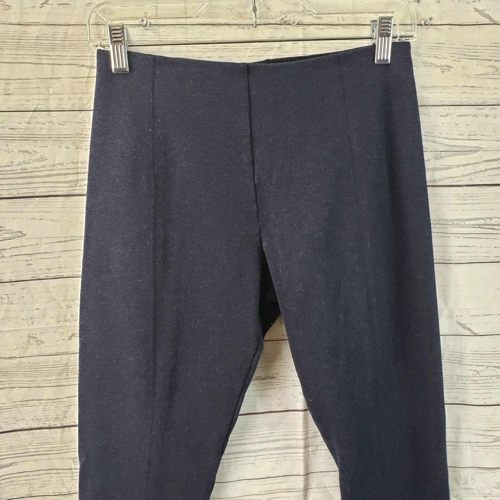 Vintage Lysse Womens Cropped Leggings Sz Medium Blue Mid Rise Size 32" / US 10 / IT 46 - 2 Thumbnail