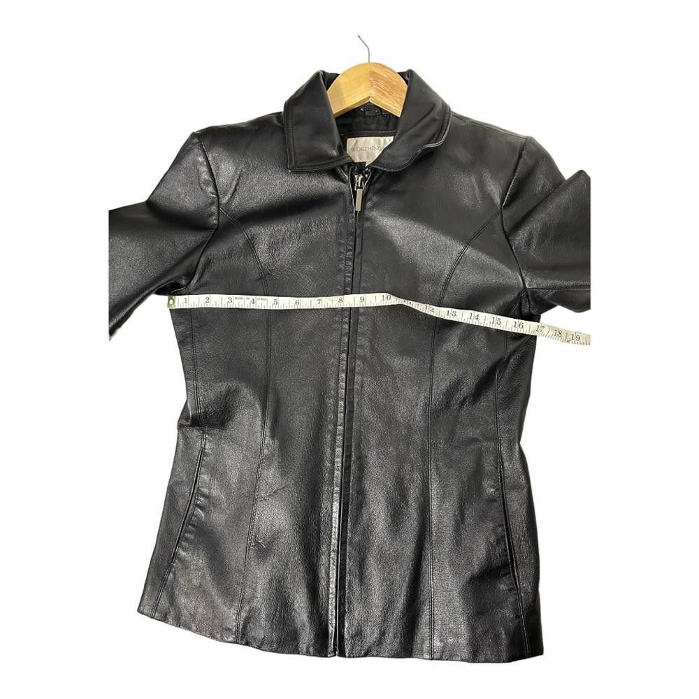 Worthington Worthington l Fitted Leather Jacket Size SP Size S / US 4 / IT 40 - 5 Thumbnail
