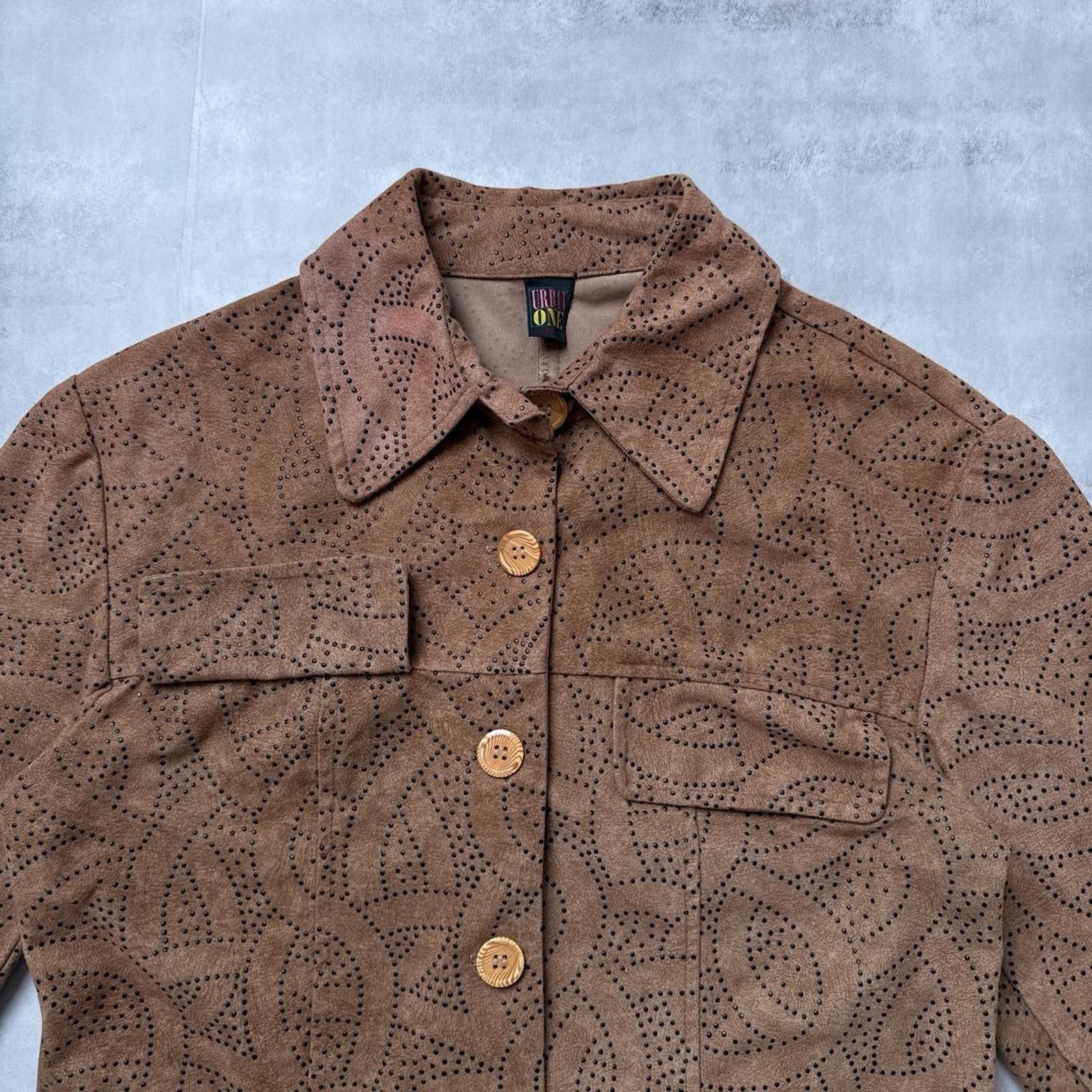 Other Y2K Urban One brown suede button up 00s jacket Size M / US 6-8 / IT 42-44 - 2 Thumbnail