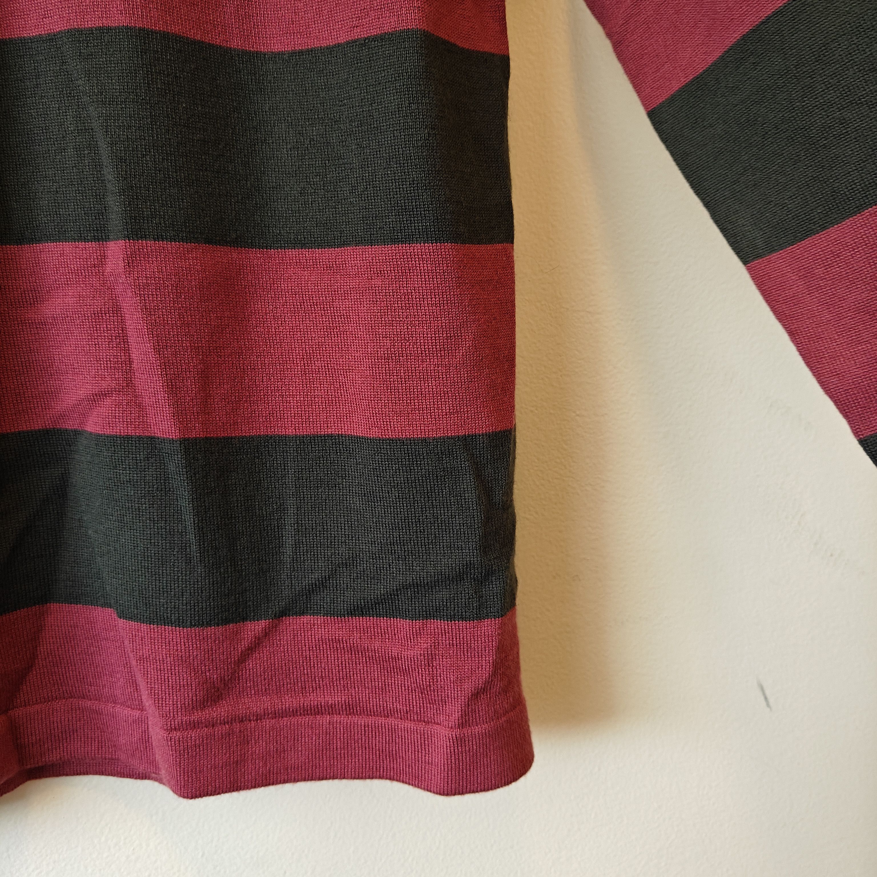 Drake's NWT Merino Wool Block Stripe Knitted Rugby Shirt Italy Size US S / EU 44-46 / 1 - 6 Thumbnail