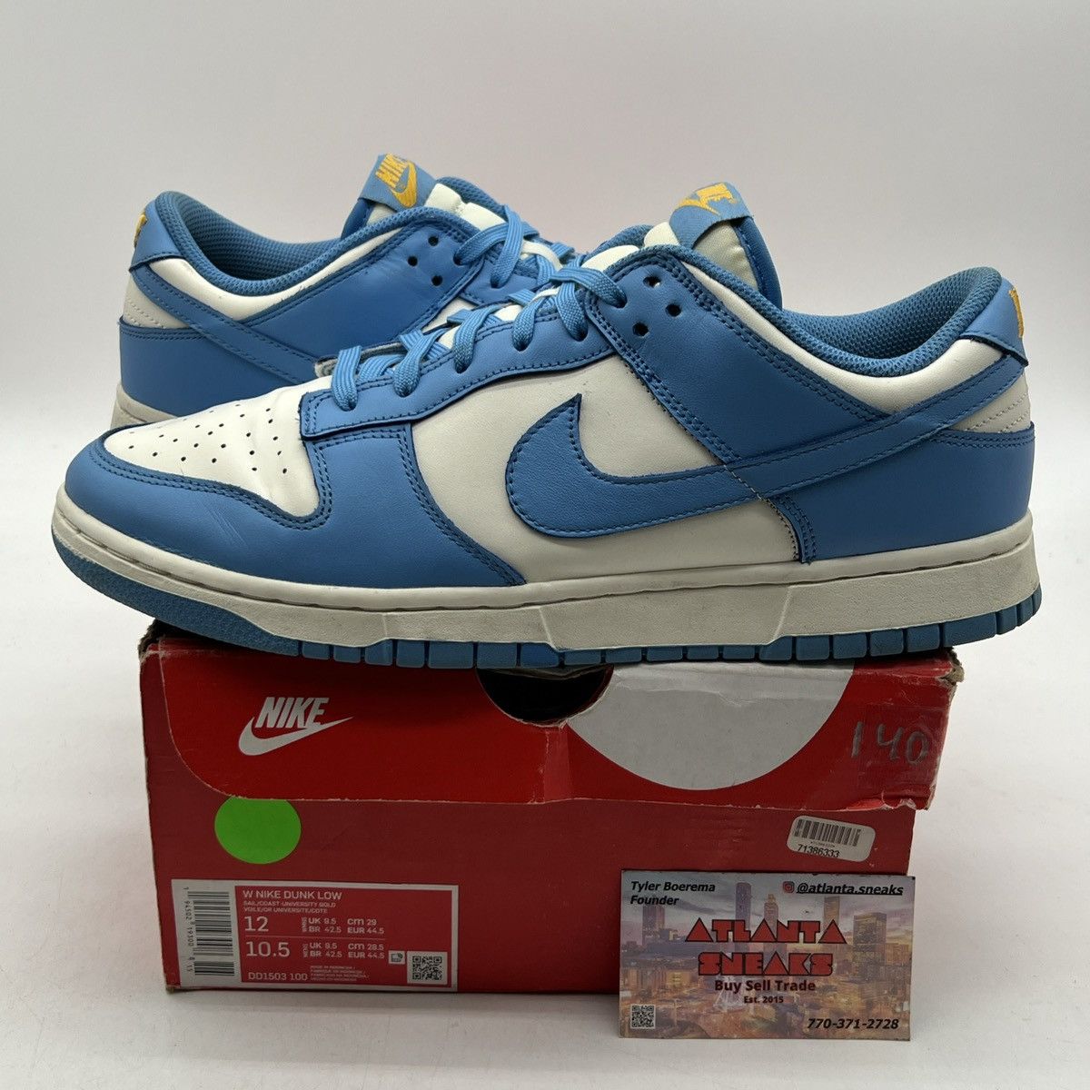 Nike Wmns Nike dunk low coast Size US 12 / EU 45 - 1 Thumbnail