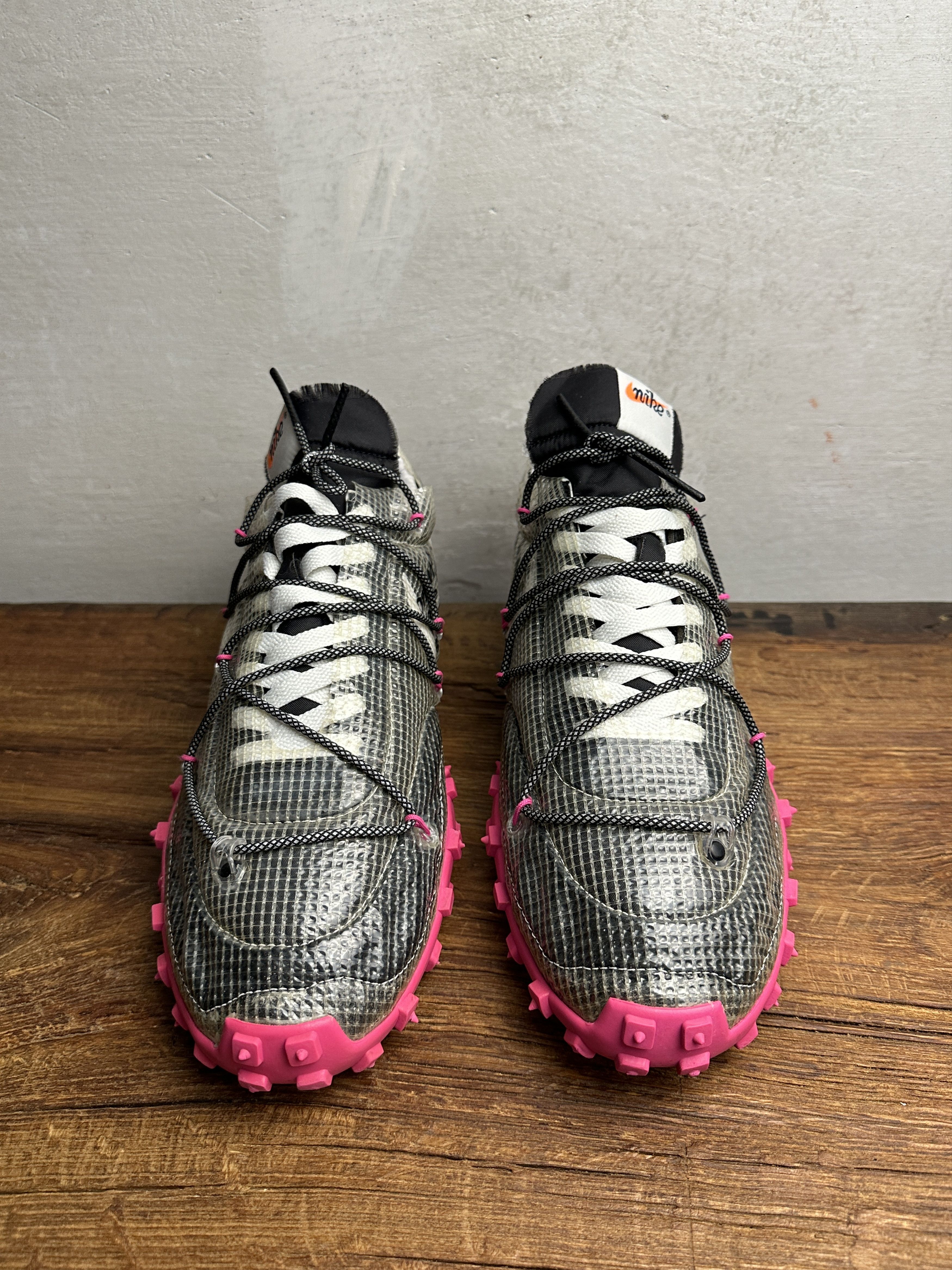 Off-White Off-White x Nike Waffle Racer Fuchsia Sneakers Size US 12 / EU 45 - 6 Thumbnail