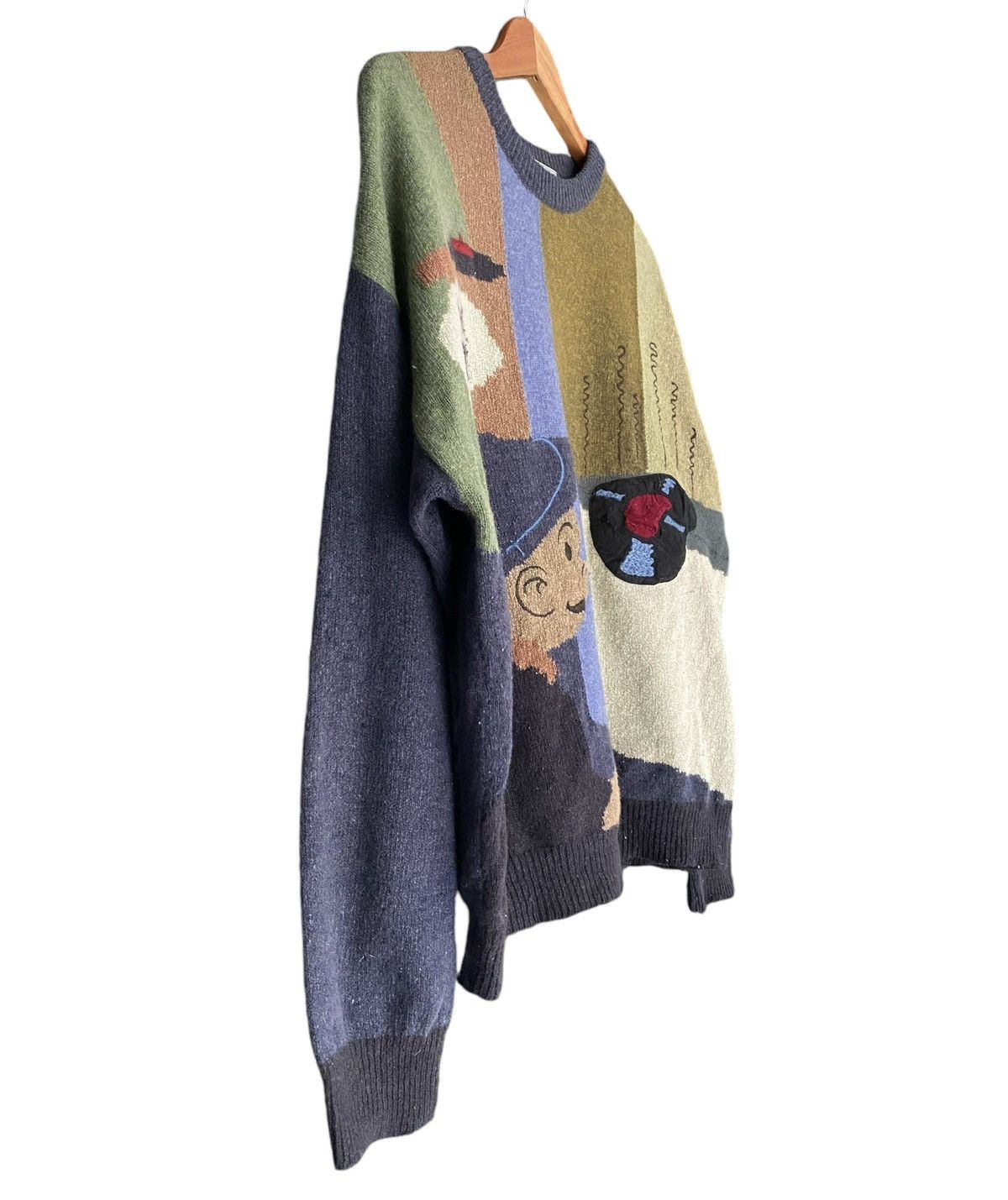 Vintage Rare MIMI SPIRIT Embroidery knitwear CrewNeck Size US L / EU 52-54 / 3 - 7 Thumbnail