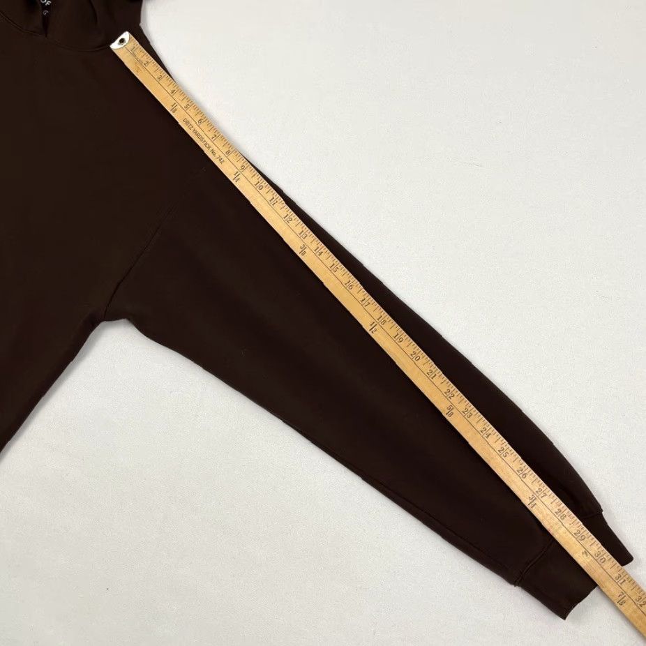 Vintage Softies Hoodie Womens L Chocolate Brown DreamTech Oversized Breathable Hooded Pullover Athletic Travel Casual Activewear Size L / US 10 / IT 46 - 5 Thumbnail