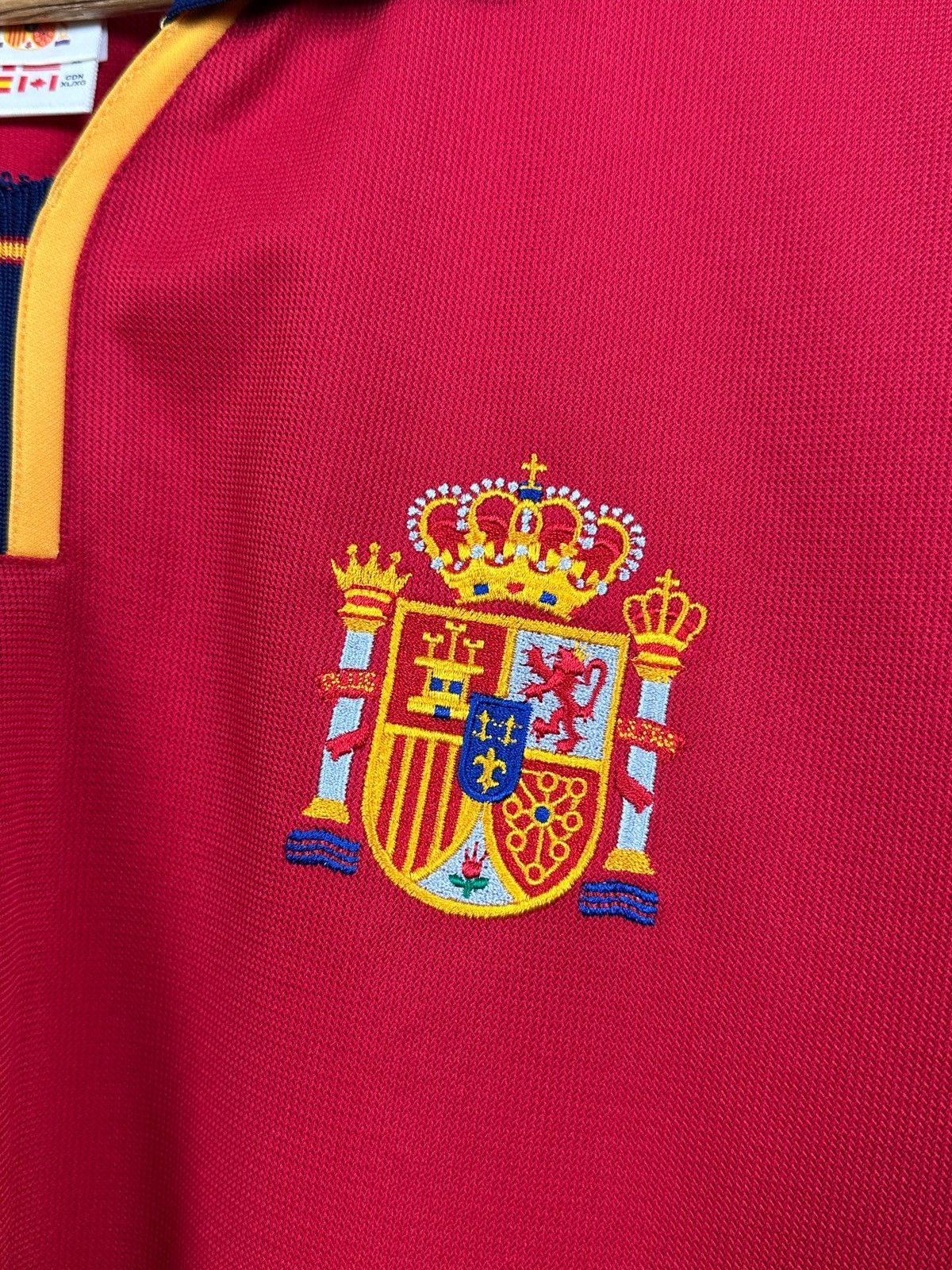 Adidas 1999/2002 Adidas Spain National Team Vintage Soccer Jersey Size US XL / EU 56 / 4 - 7 Thumbnail