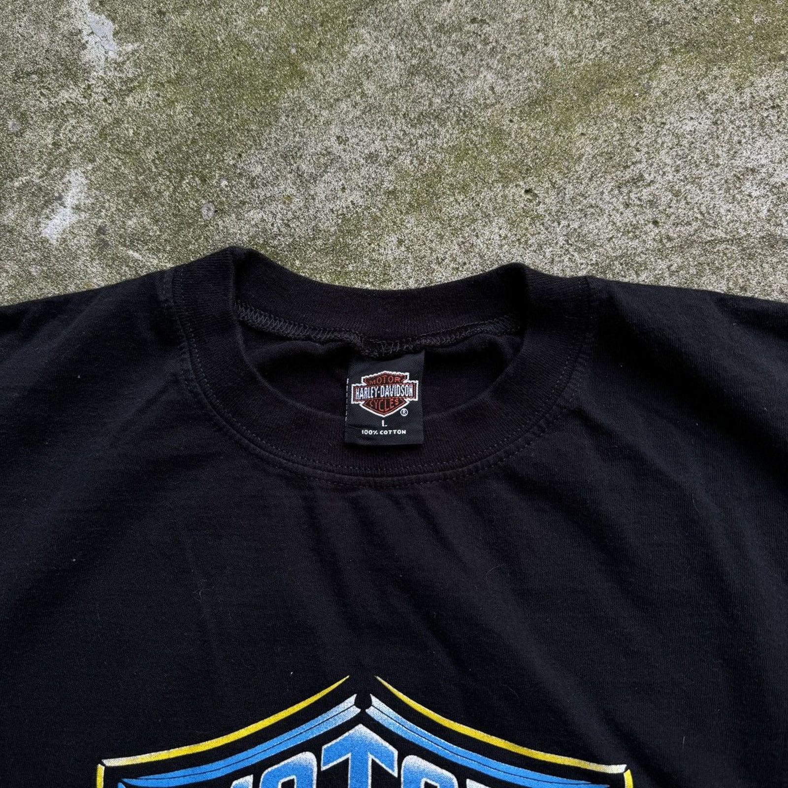 Harley Davidson Harley Oversized Chrome Big Logo Shirt ERD Grunge Biker WCC Size US L / EU 52-54 / 3 - 5 Thumbnail