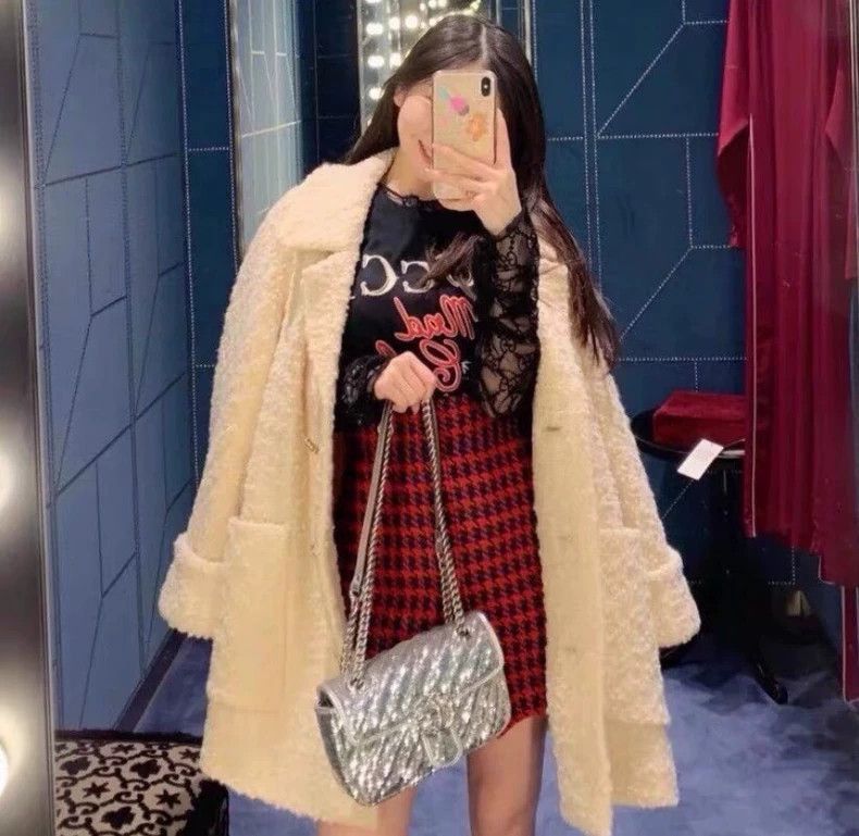 Gucci Beige Wool Buttoned Coat by Gucci-2506 Size US XS / EU 42 / 0 - 9 Thumbnail
