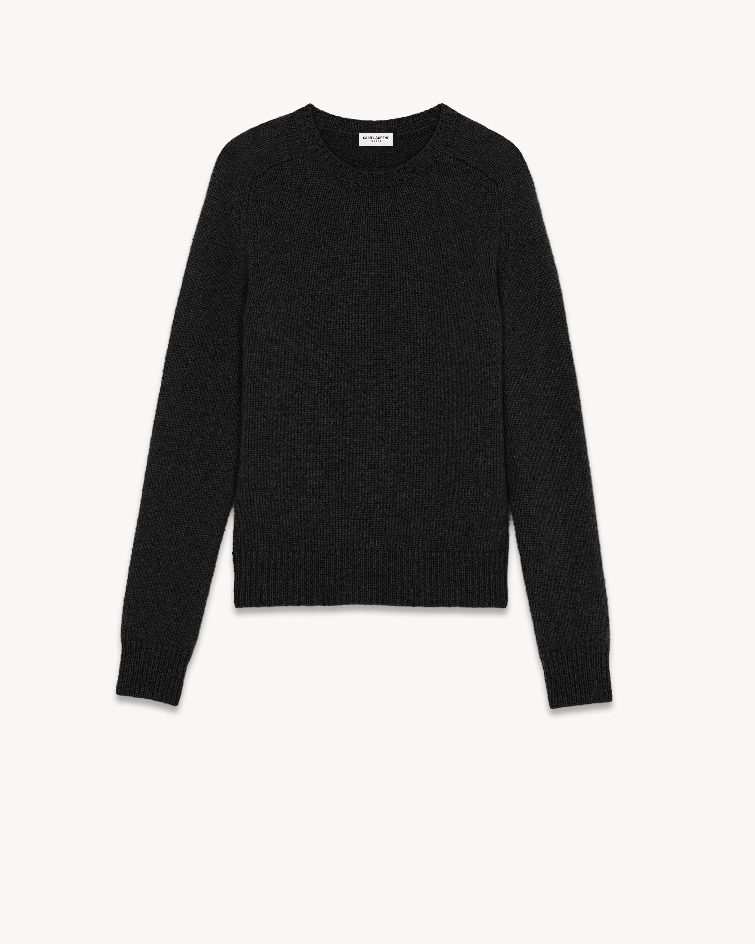 Saint Laurent Paris o1s1wg111124 Cashmere Sweater in Black Size M / US 6-8 / IT 42-44 - 1 Preview