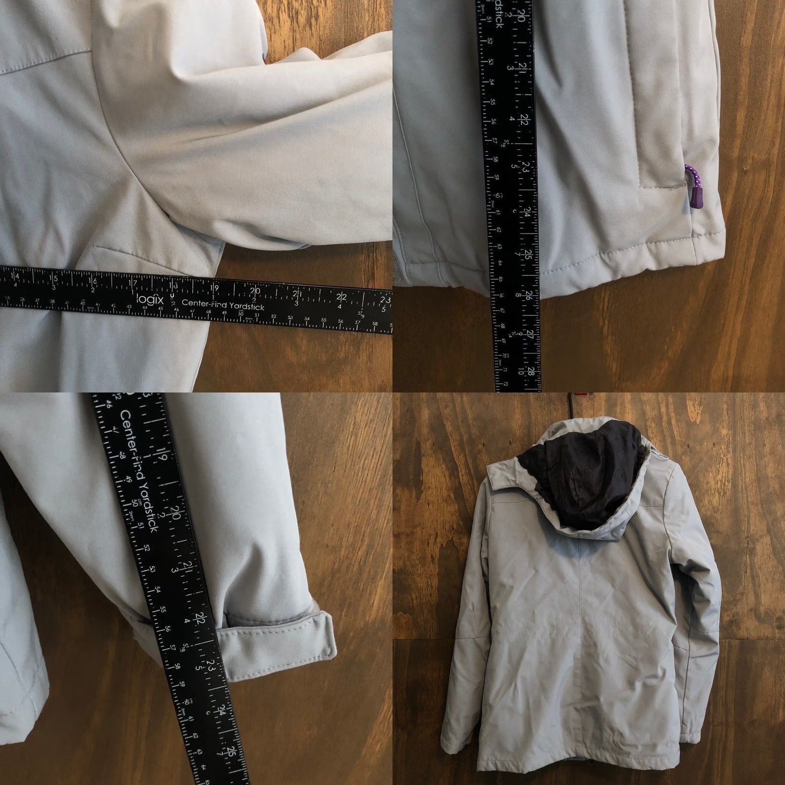 ZeroXposur ZeroXposur Womens Jacket Gray Purple 3 in 1 Hooded Insulated Lined Ski Winter M Jacket Size M / US 6-8 / IT 42-44 - 8 Thumbnail
