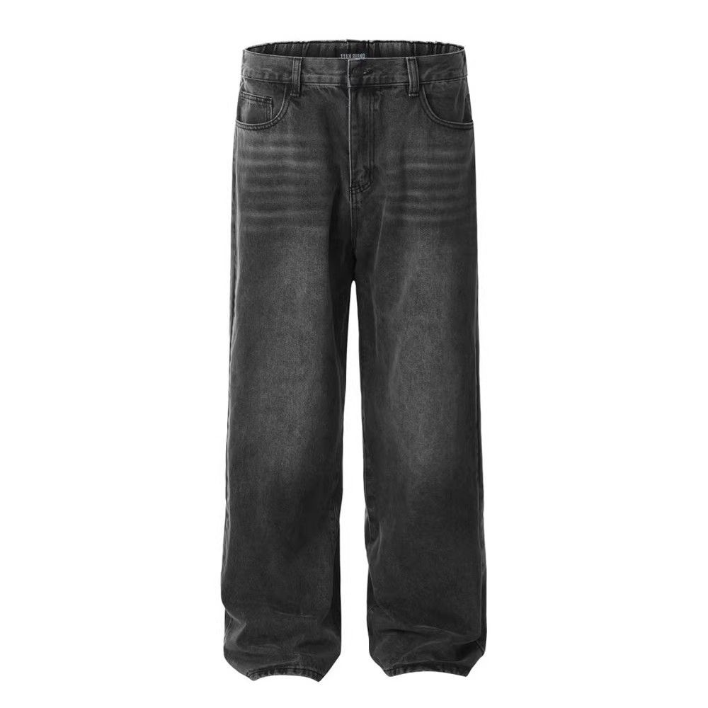 Japanese Brand × Jean Washed wide-leg loose casual distressed jeans Size US 32 / EU 48 - 1 Thumbnail