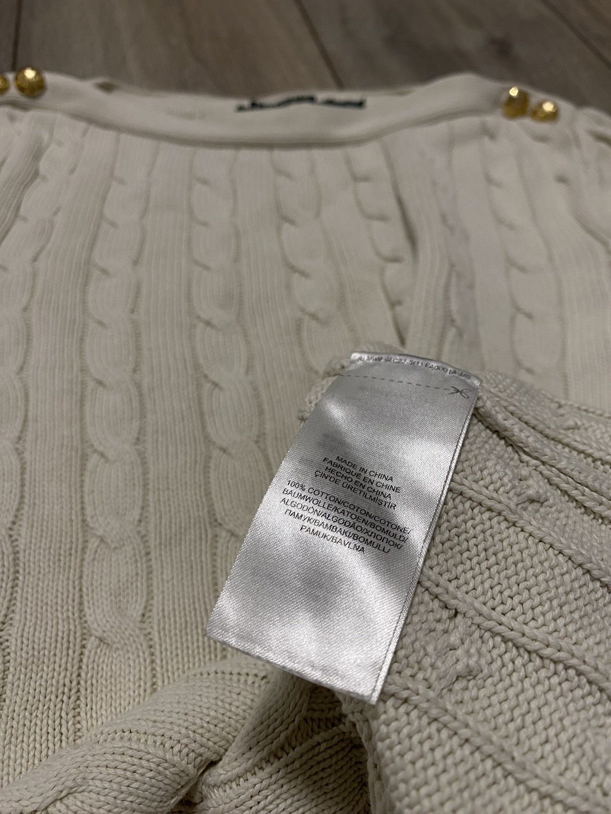 Polo Ralph Lauren Polo Ralph Lauren Cable Knit Jumper Sweater Women’s Preppy Size M / US 6-8 / IT 42-44 - 5 Thumbnail