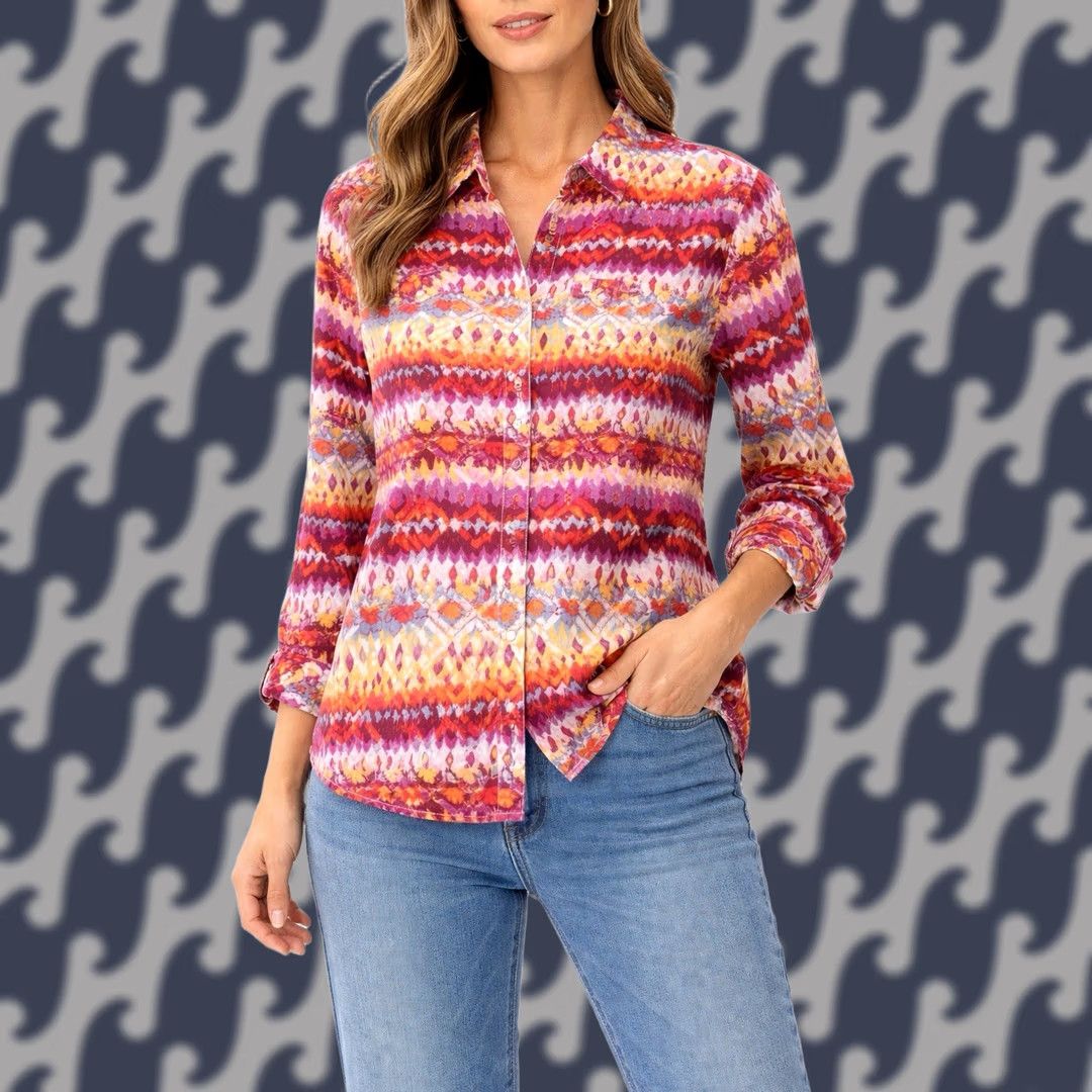 Vintage Tin Haul Western Shirt Women XL Pearl Snap Boho Aztec Print Button Up Top Size XL / US 12-14 / IT 48-50 - 1 Thumbnail