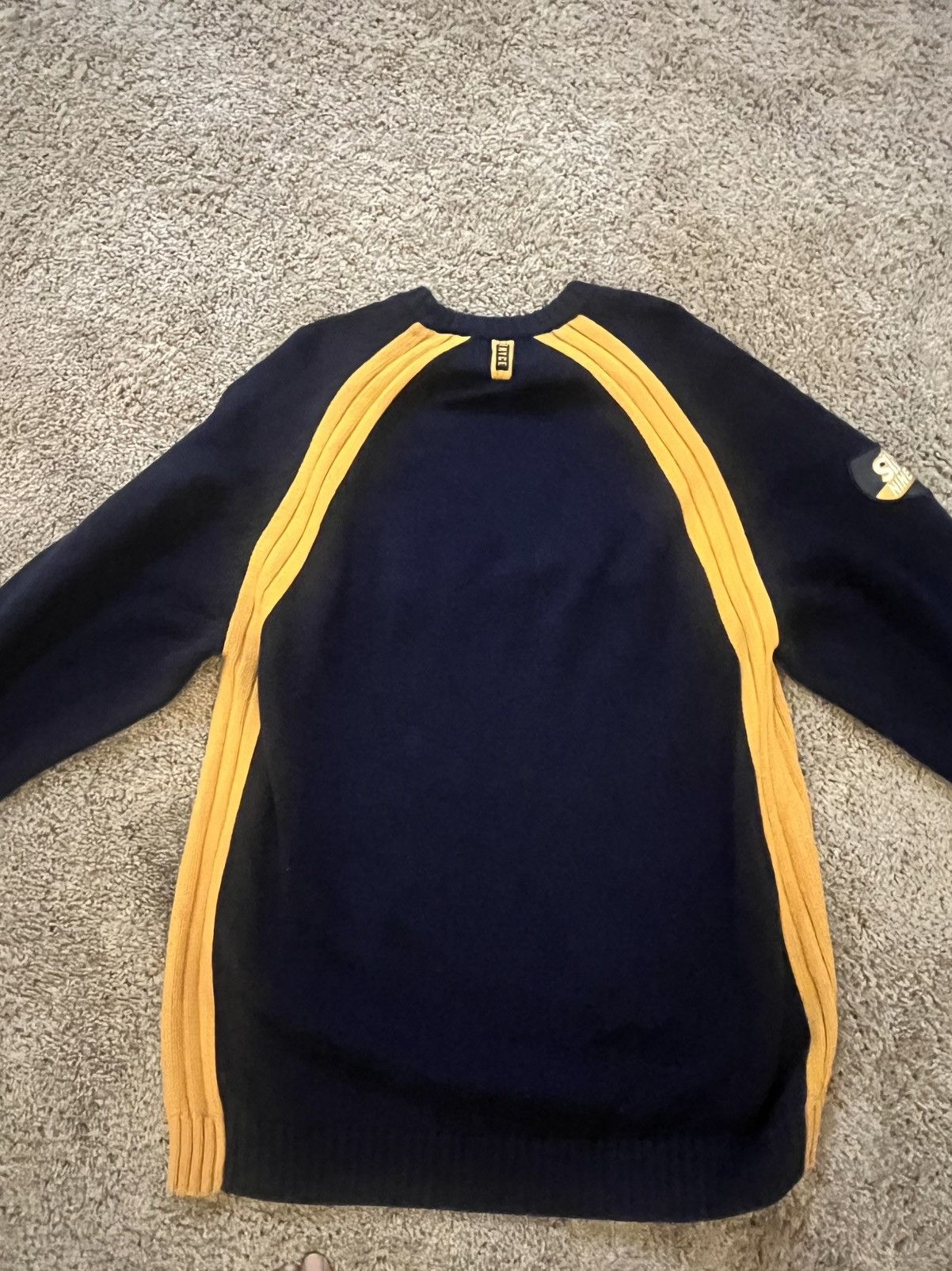Enyce Vintage Enyce Knit Sweater Navy/Gold XXL Y2K Streetwear Size US XXL / EU 58 / 5 - 6 Thumbnail