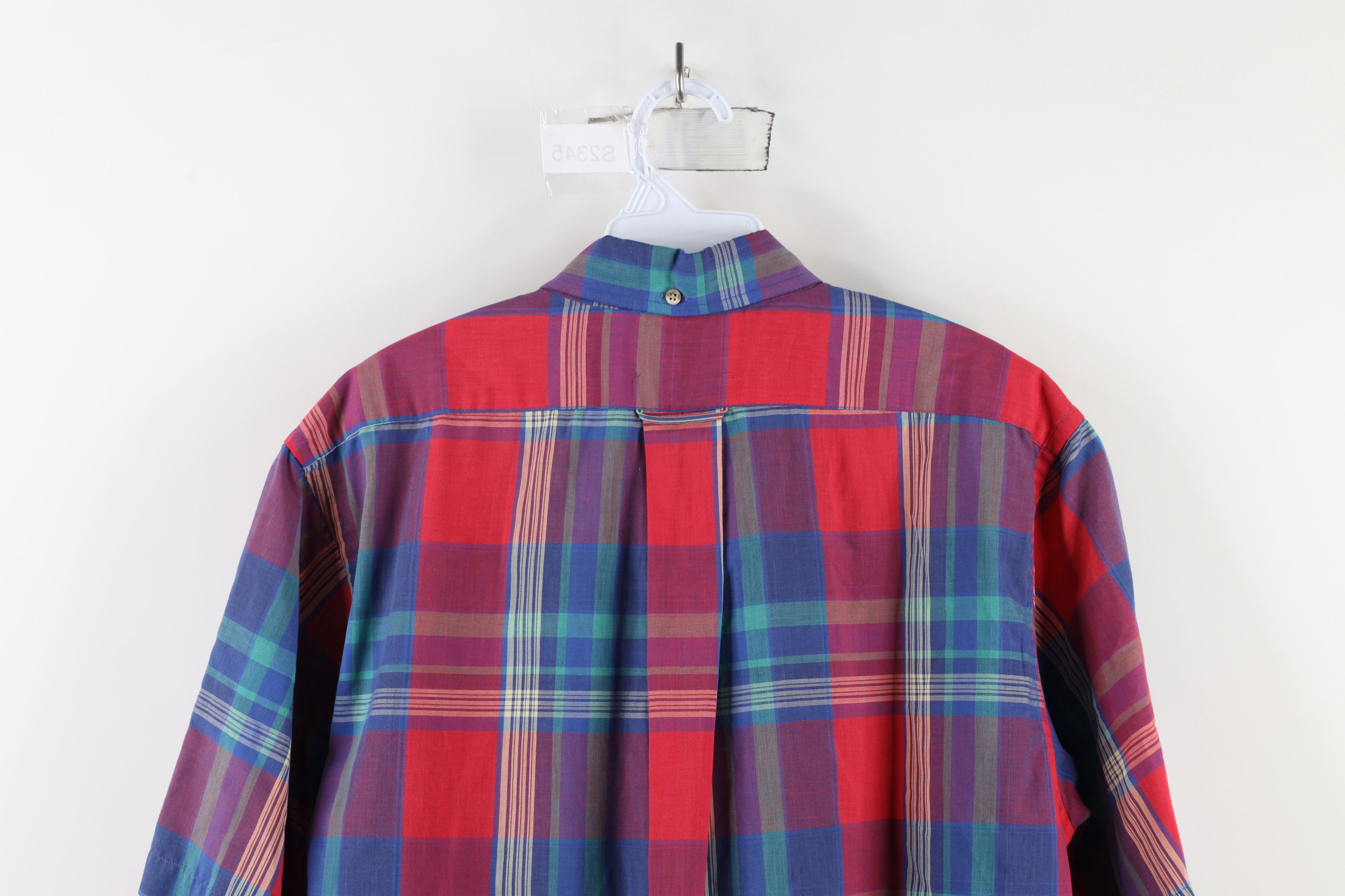 Vintage Vintage 90s Streetwear Short Sleeve Button Down Shirt Plaid Size US L / EU 52-54 / 3 - 13 Thumbnail