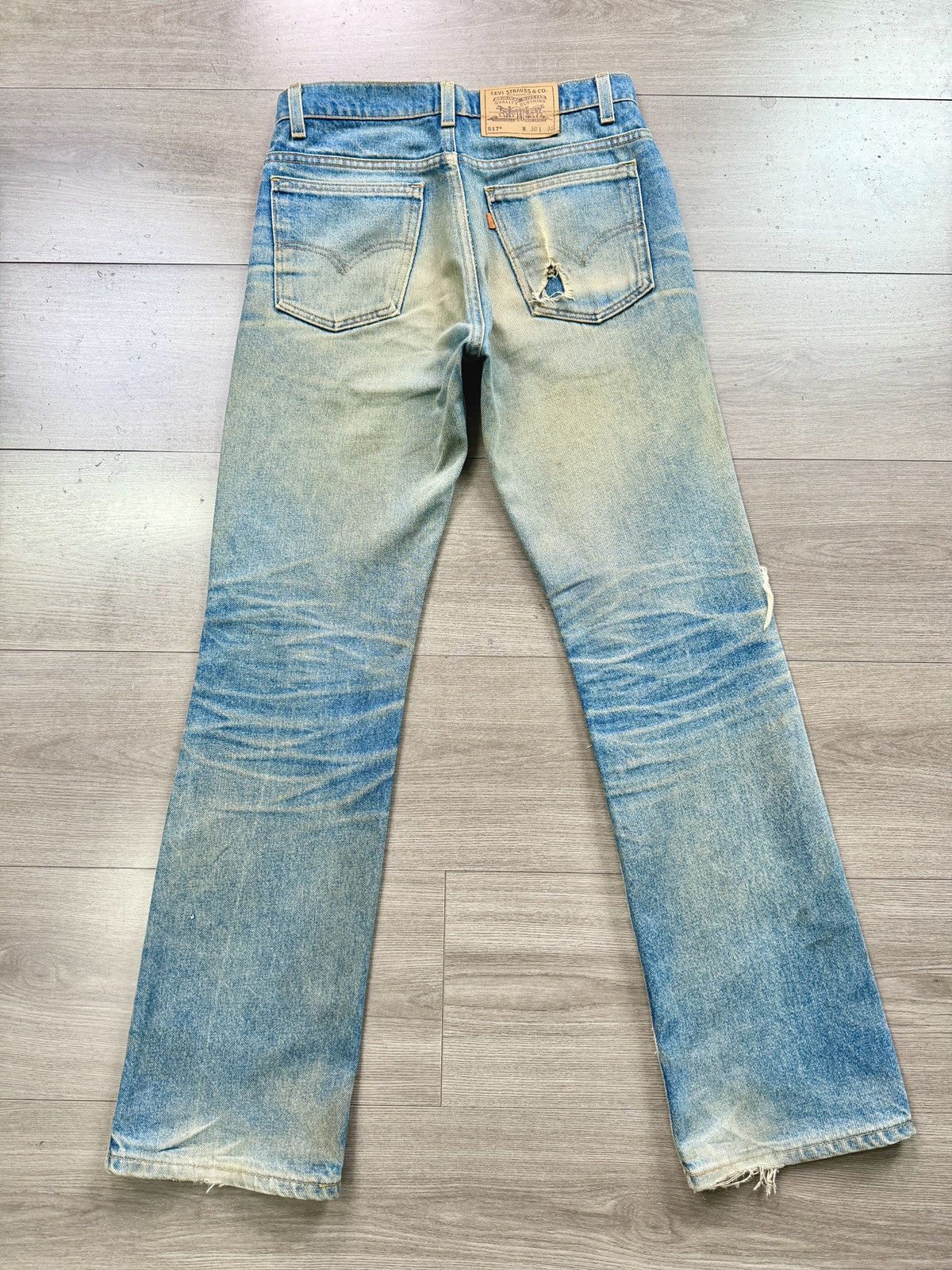 Levi's Levis 517 90s orange Single r label Very rare Size US 30 / EU 46 - 3 Thumbnail