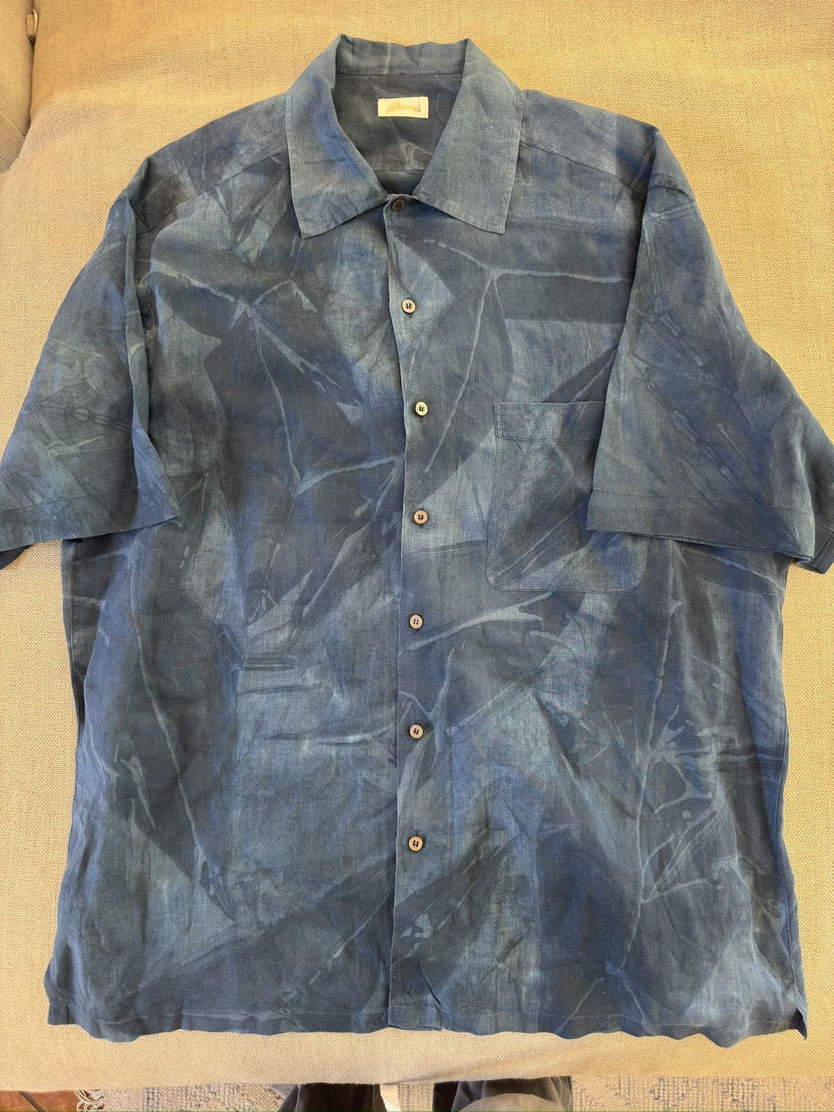Brioni Brioni Made in Italy Linen Floral Print Shirt Size XL Size US XL / EU 56 / 4 - 5 Thumbnail