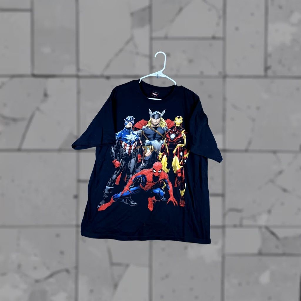 Mad Engine Mad Engine Marvel T-Shirt Men Large Black Avengers Graphic Tee Size US L / EU 52-54 / 3 - 1 Thumbnail