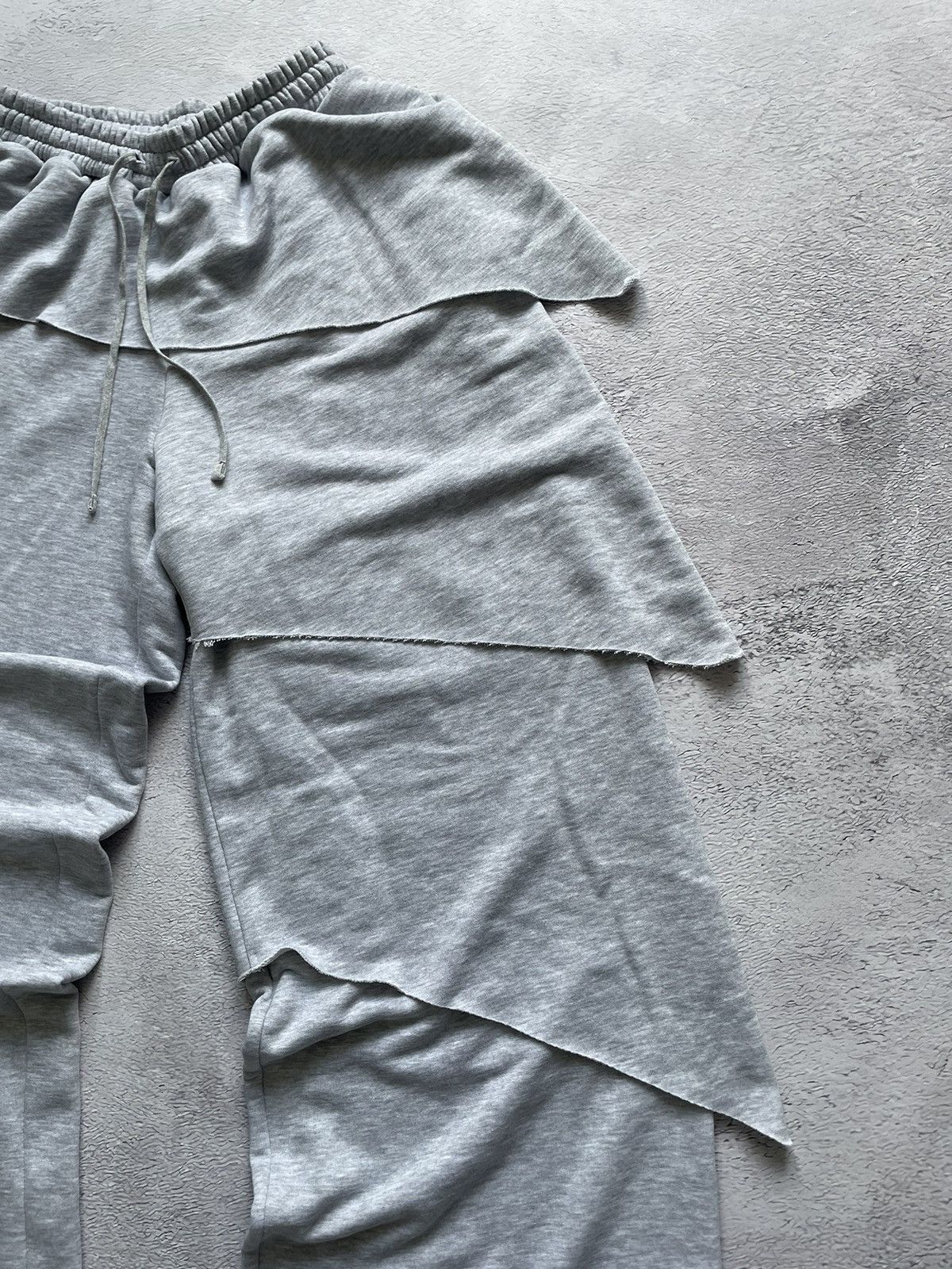 Designer Rare! Sweatpants Grey Kudasai Oh Handmade Designer Y2K Size US 32 / EU 48 - 9 Thumbnail