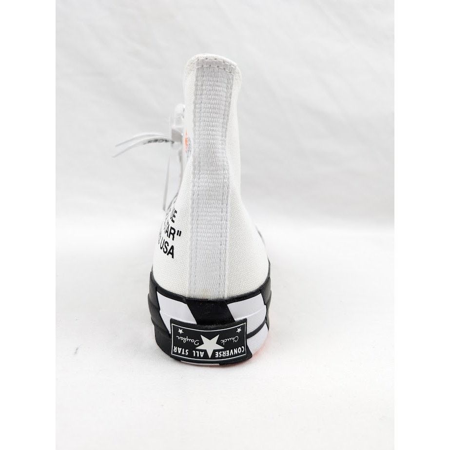 Converse × Off-White o1rshd1 DUP / Unisex Chuck 70 Hi-Top Sneakers in White/Cone Size US 8 / EU 41 - 11 Thumbnail