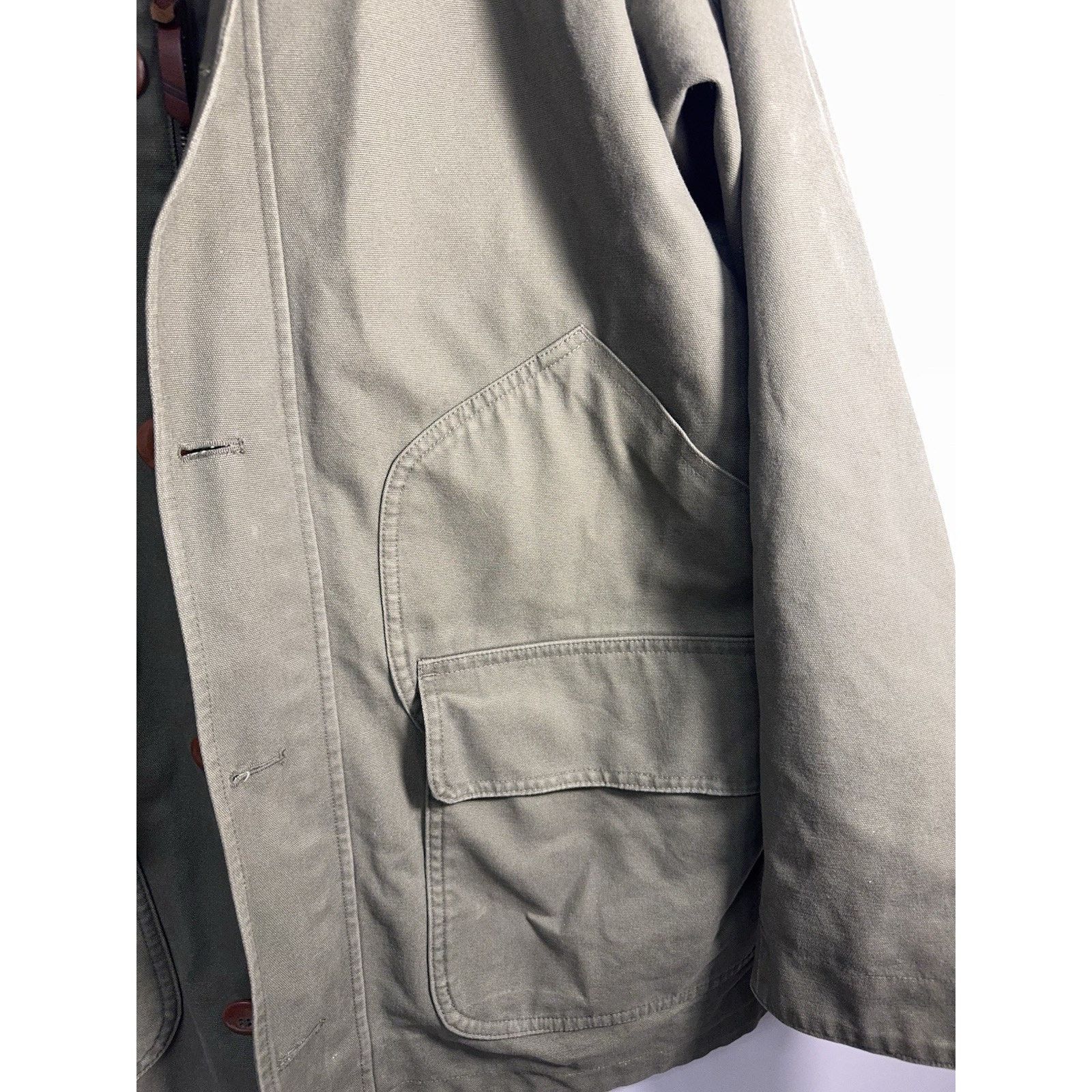 Lands' End Lands’ End Canvas Barn Jacket Plaid Lined Corduroy Collar Size US L / EU 52-54 / 3 - 3 Thumbnail