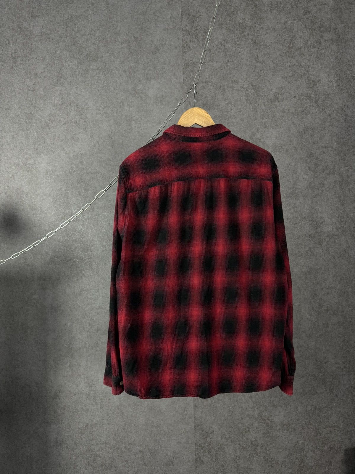 Allsaints Allsaints luxury designer flannel logo relaxed shirt Size US L / EU 52-54 / 3 - 6 Thumbnail