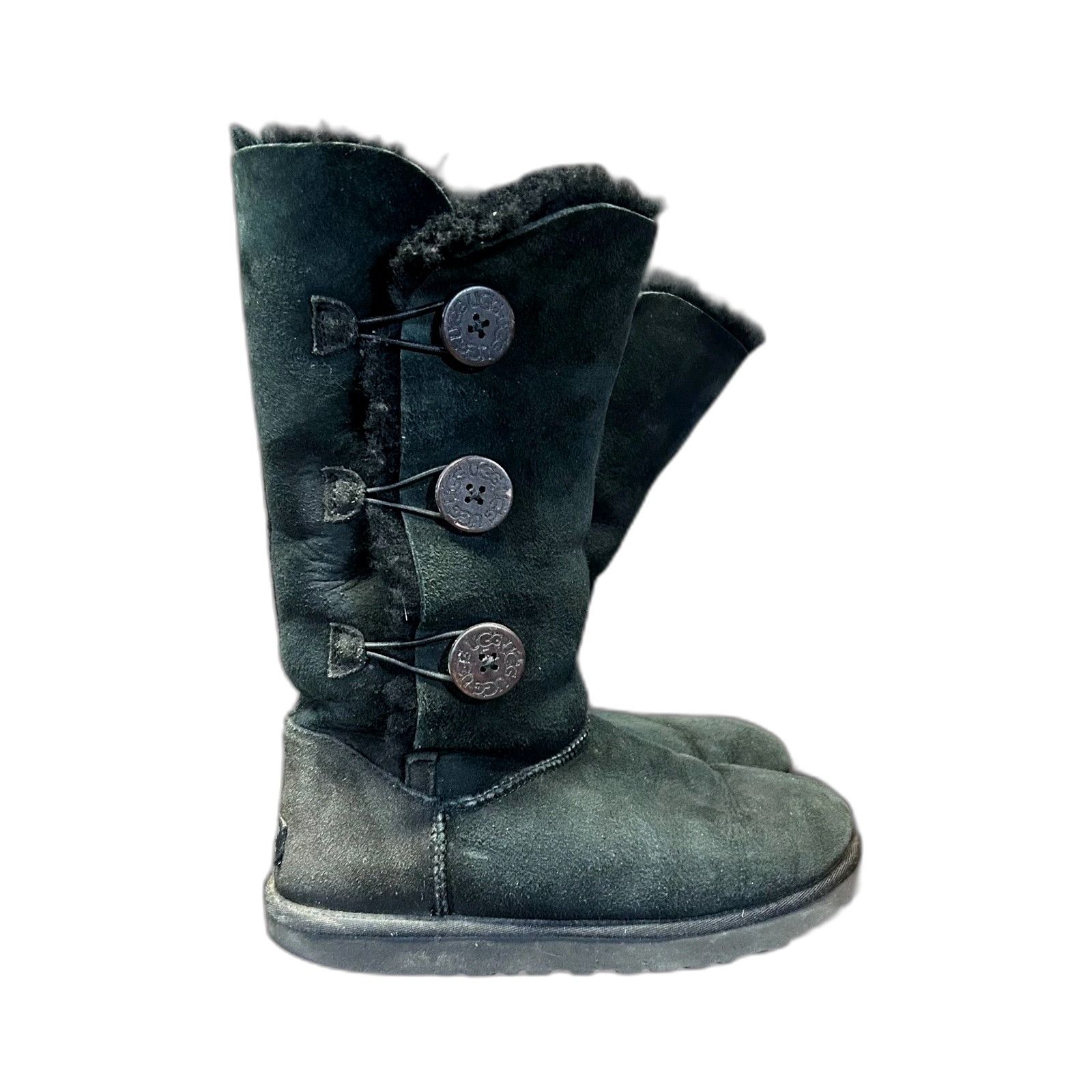 Ugg UGG Australia Boots Womens Size 8 Black Bailey Button Triple Size US 8 / EU 41 - 1 Thumbnail