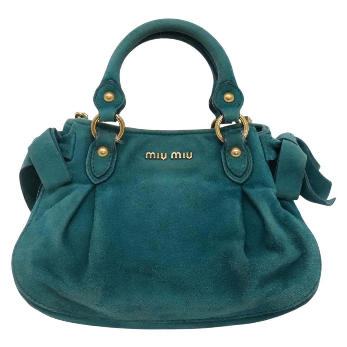 Miu Miu Miu Miu Chain Crossbody Bag Seude Size ONE SIZE - 1 Thumbnail