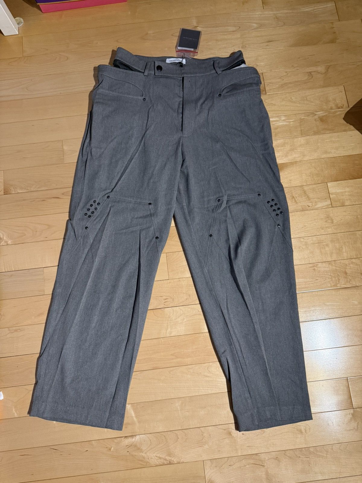 Kiko Kostadinov Kiko Kostadinov SSENSE Exclusive Gray Antharas Trousers Size US 36 / EU 52 - 4 Thumbnail