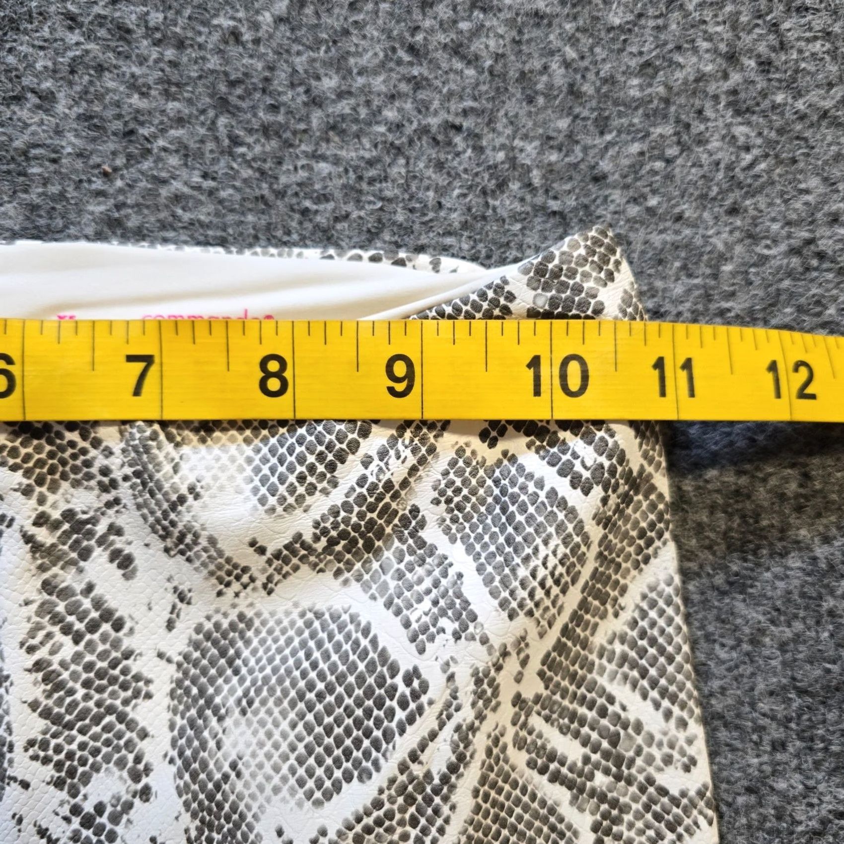 Commando Commando Pants Womens XS Gray Snakeskin Vegan Leather Skinny Stretch Casual Size 26" / US 2 / IT 38 - 5 Thumbnail