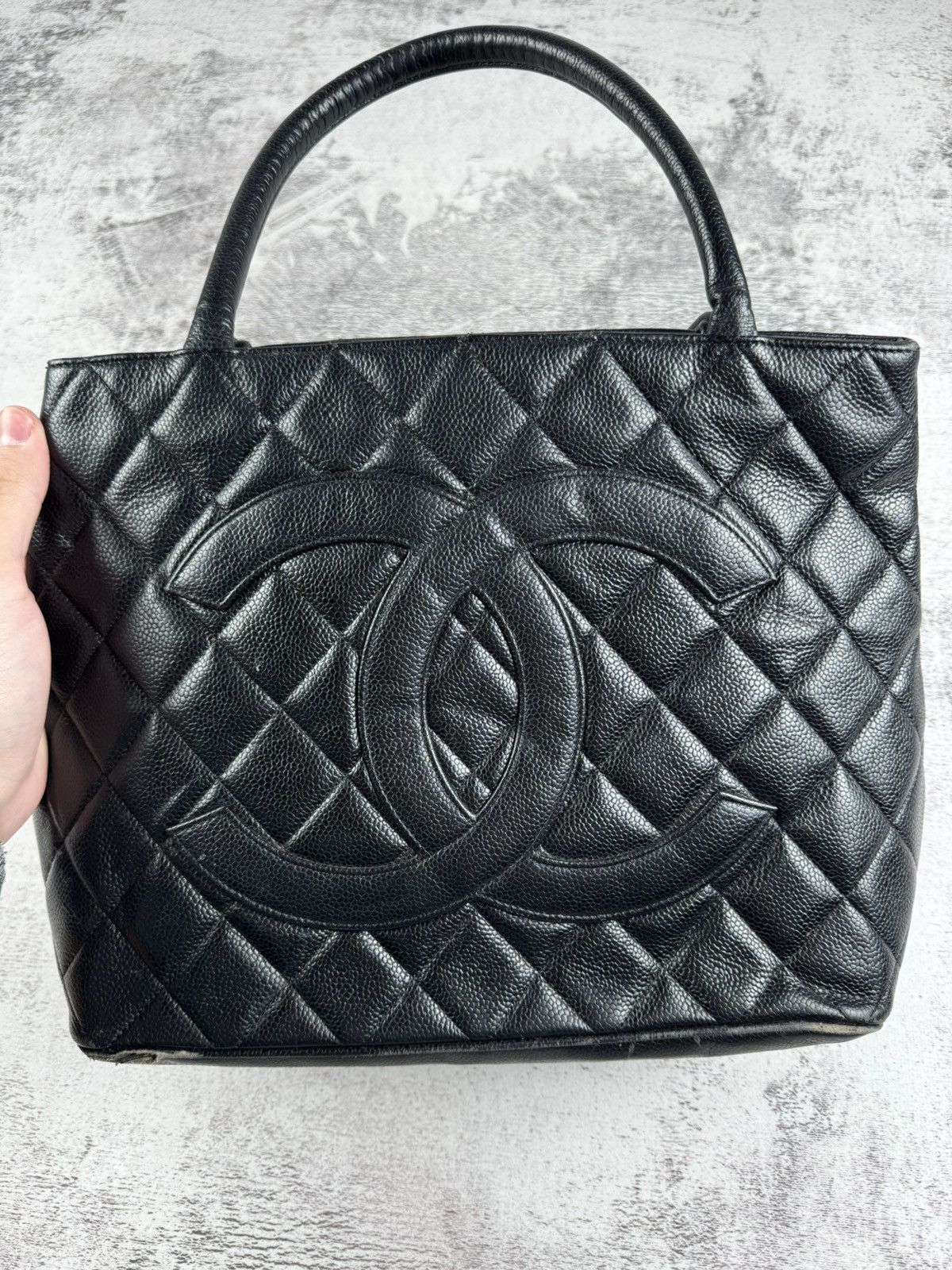 Chanel × Vintage Vintage Chanel Paris Reprint Black Tote Bag Size ONE SIZE - 4 Thumbnail