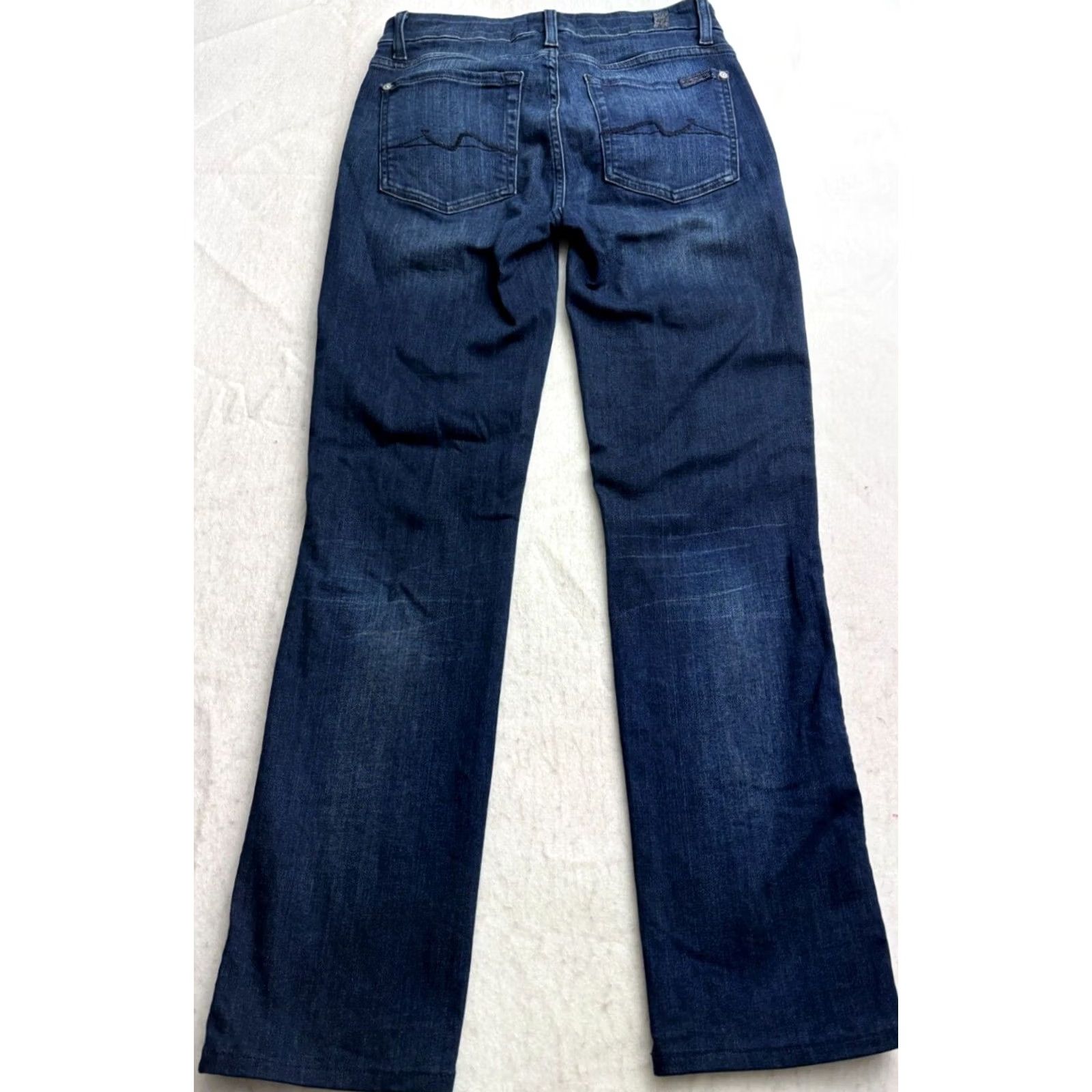 7 For All Mankind 7 For All Mankind Jeans Women Kimmie Straight Leg Denim Dark Blue Size 28 x 28.5 Size 28" / US 6 / IT 42 - 7 Thumbnail