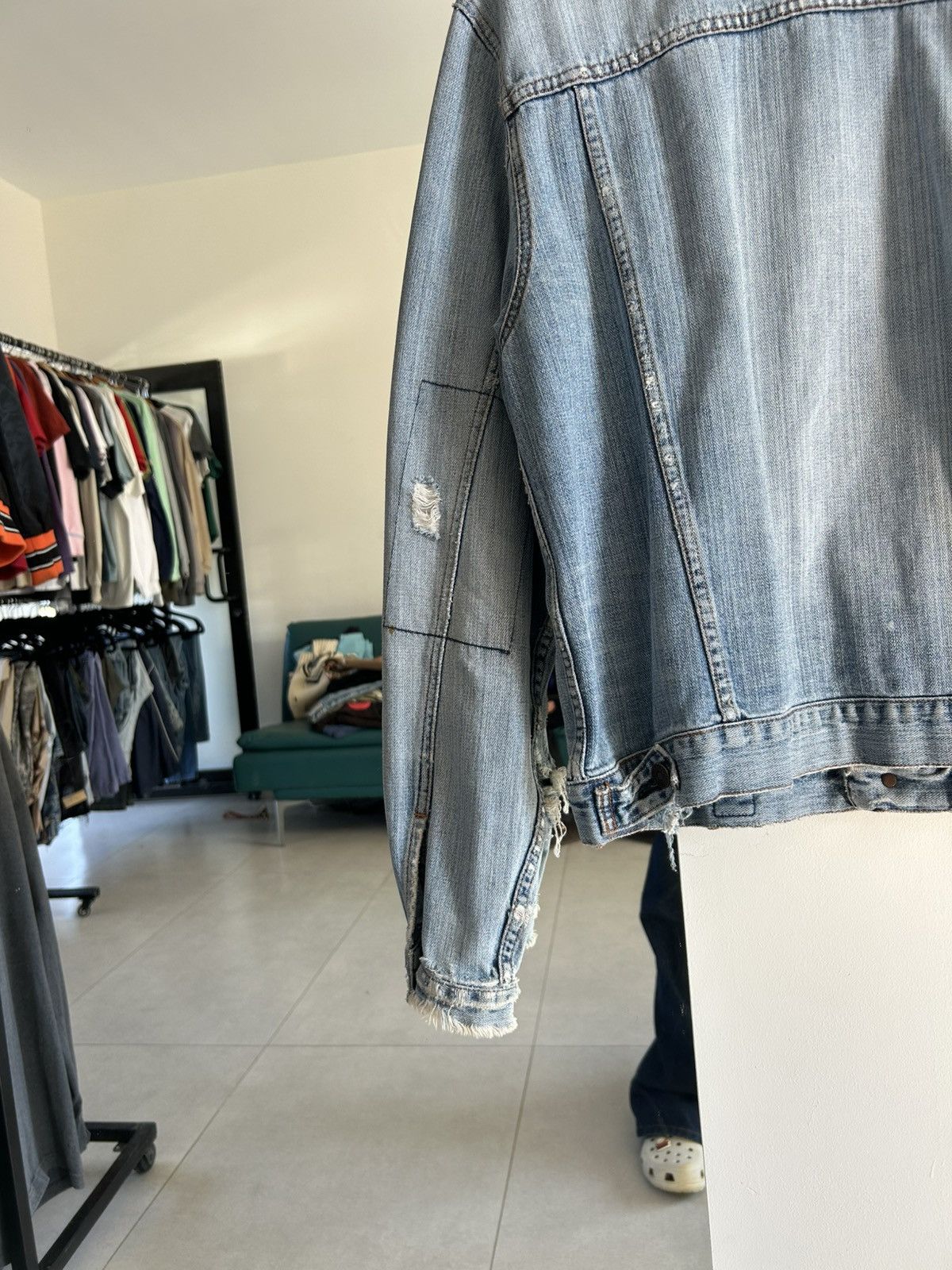 Abercrombie & Fitch Abercrombie Denim Jacket Trashed Size US L / EU 52-54 / 3 - 5 Thumbnail