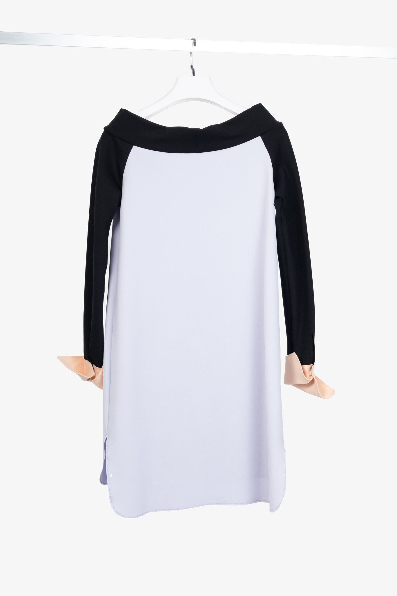 Marie Saint Pierre Marie Saint Pierre Lilac Colourblock Fine-Scuba Dress Size M / US 6-8 / IT 42-44 - 2 Thumbnail