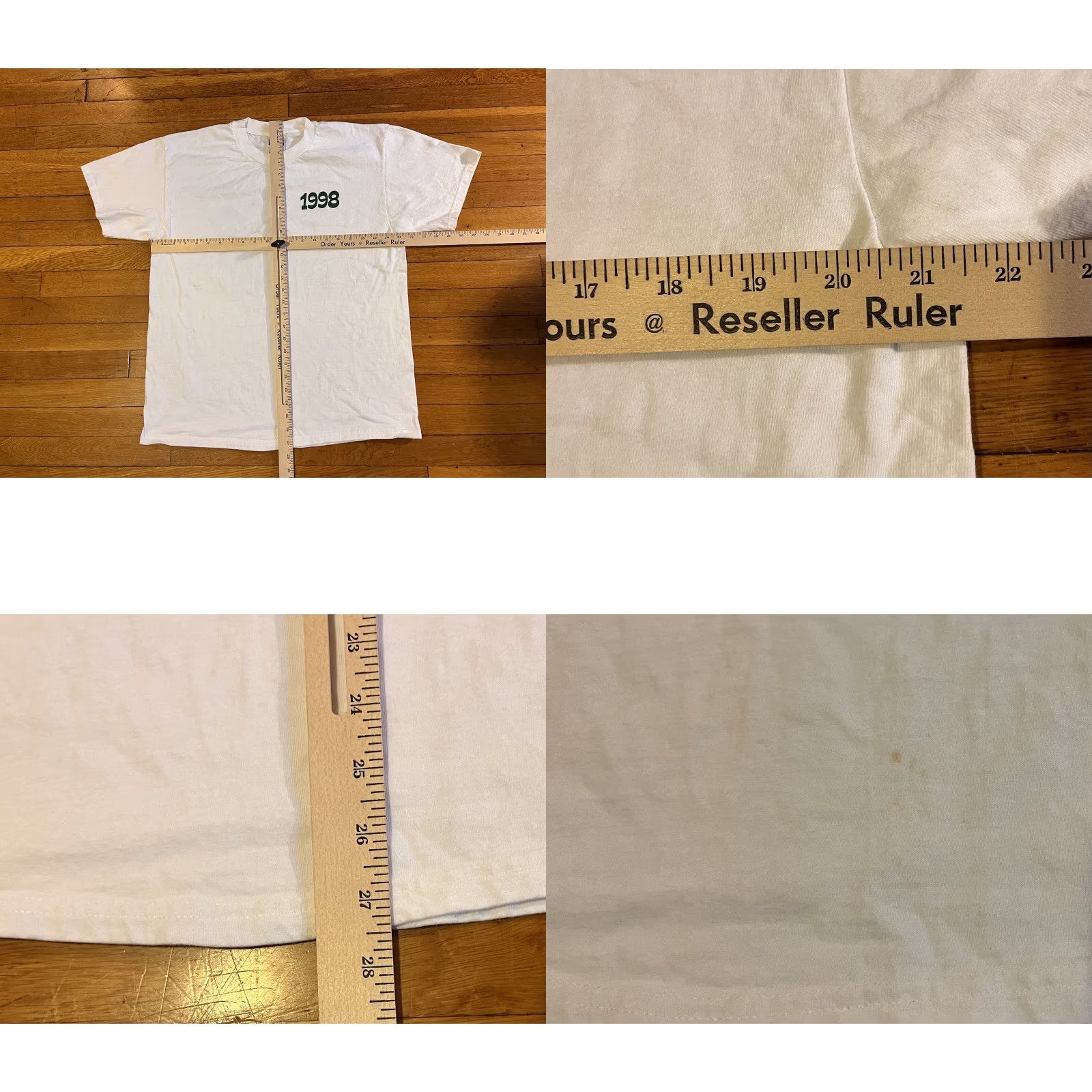 Hanes VINTAGE Hanes Camp Weitzel Lake Champlain Wesport New York 1998 Shirt Men’s Large White 90s Logo Size US L / EU 52-54 / 3 - 8 Thumbnail